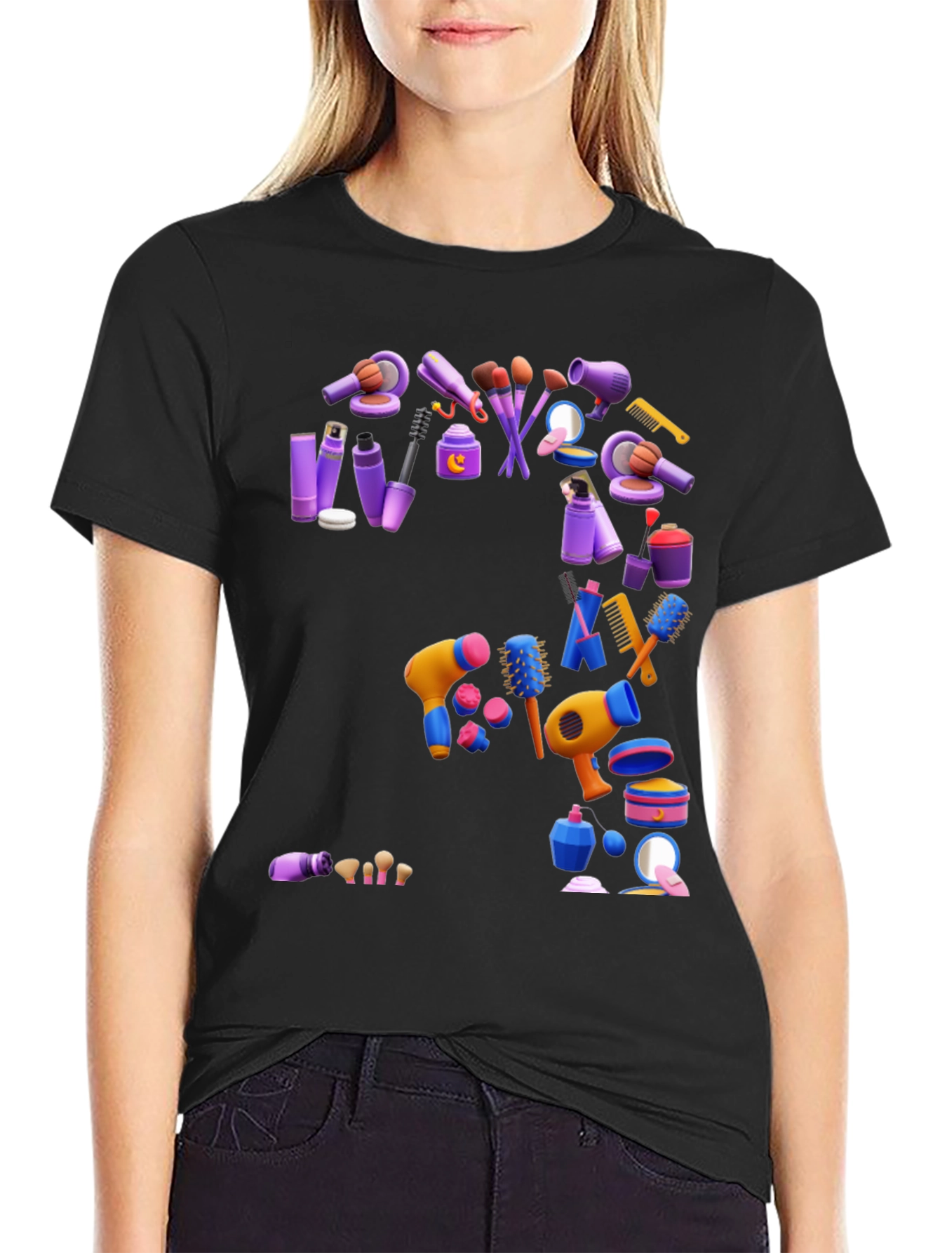 Makeup Tools Graphic T-Shirt