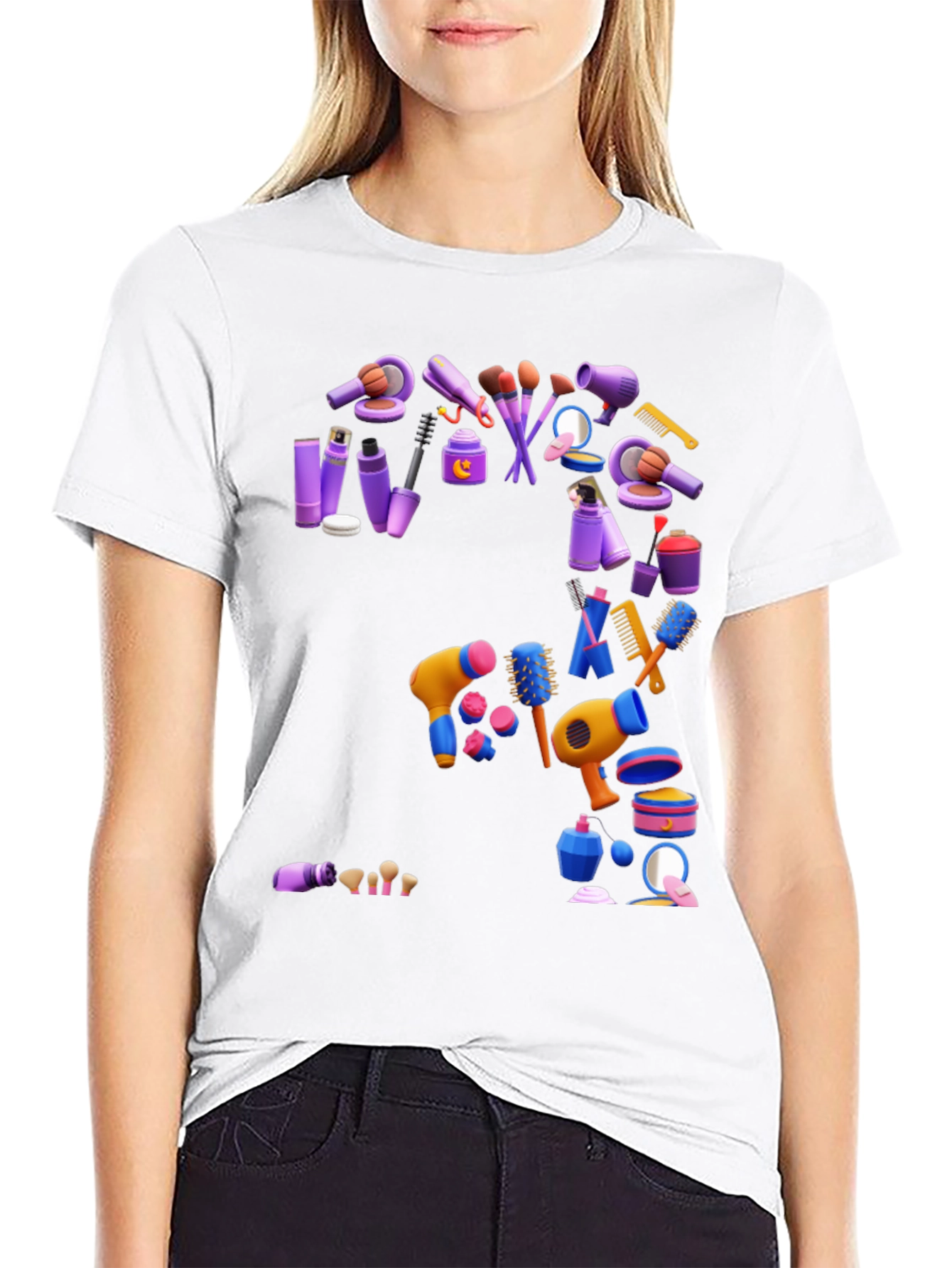 Makeup Tools Graphic T-Shirt
