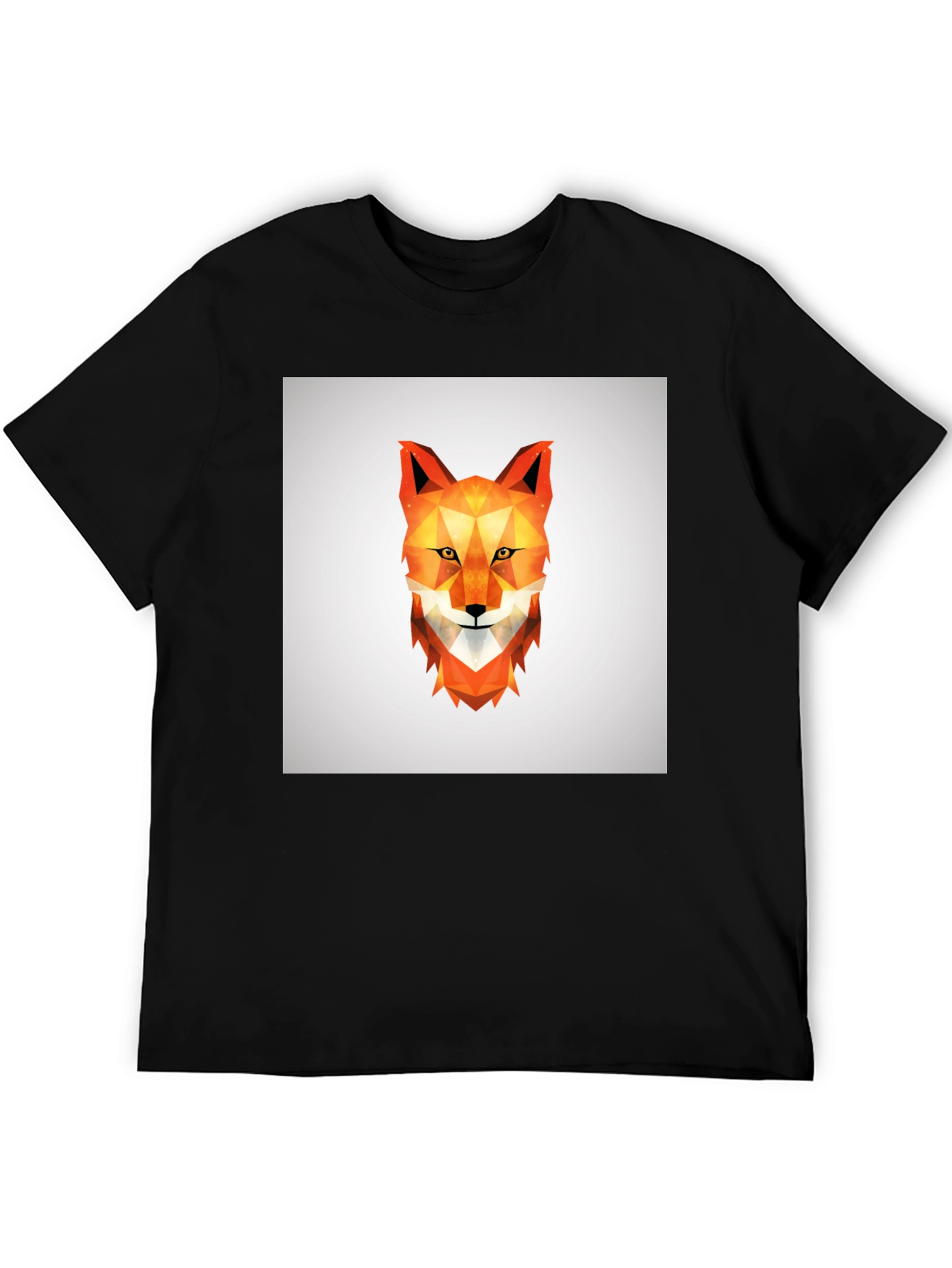 Geometric Fox Tee - Modern Graphic Print