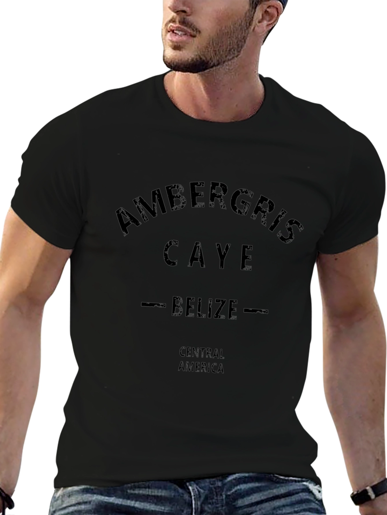Ambergris Caye Belize Tee - Central America Black T-Shirt