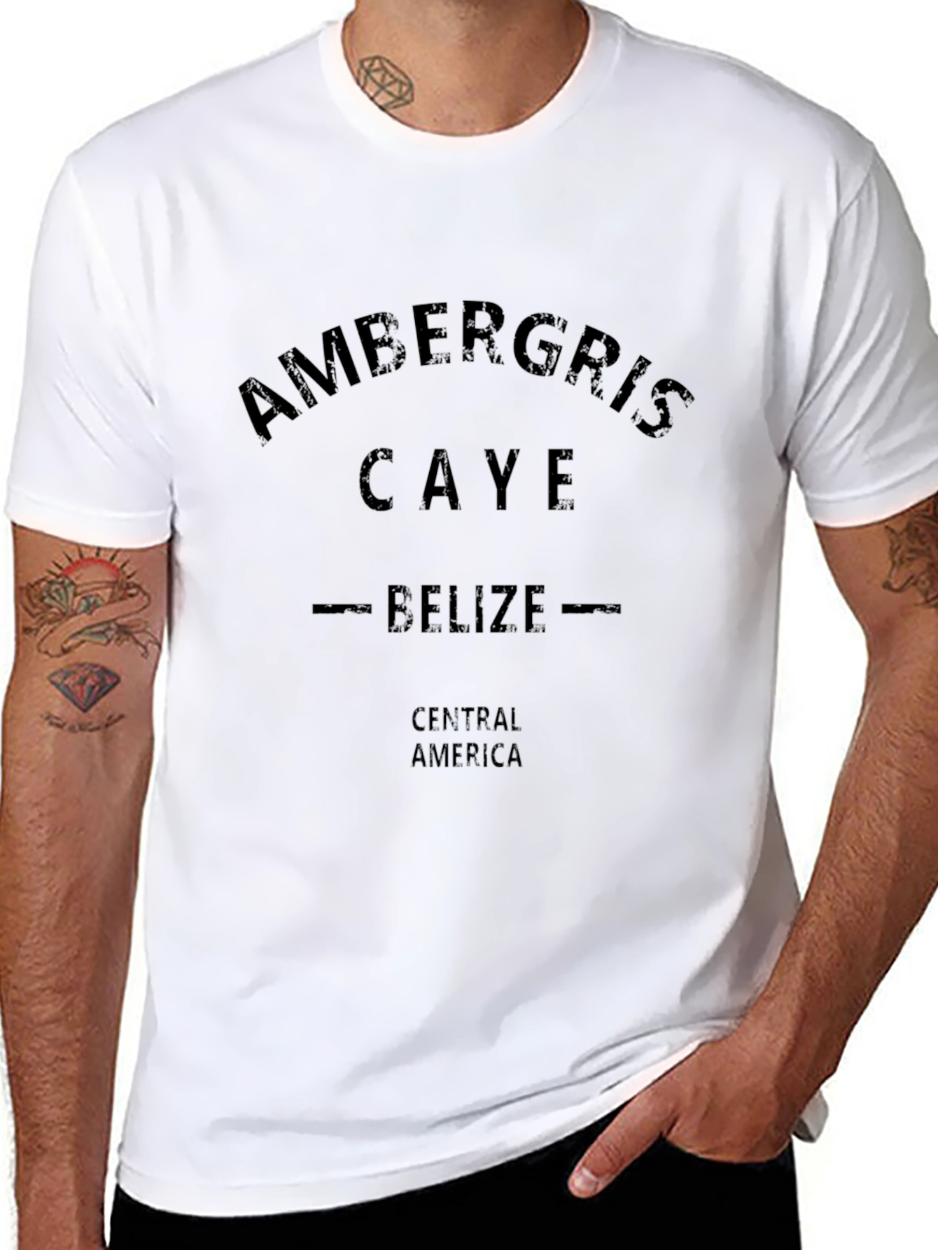 Ambergris Caye Belize Tee - Central America Black T-Shirt