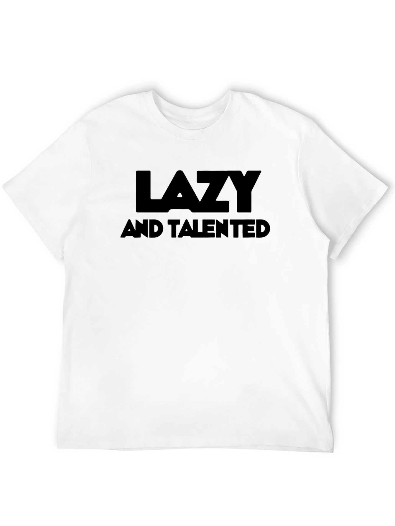 Lazy & Talented Black Crew Neck T-Shirt