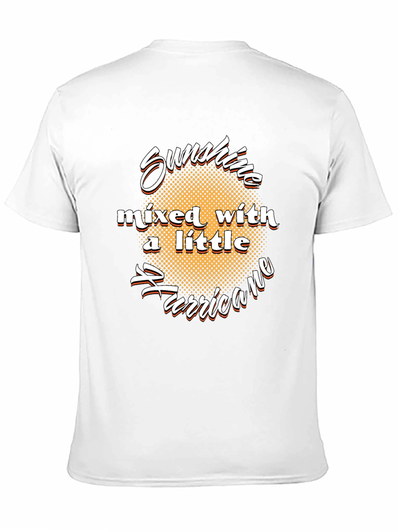 Sunshine Hurricane Graphic T-Shirt - Black Cotton Tee