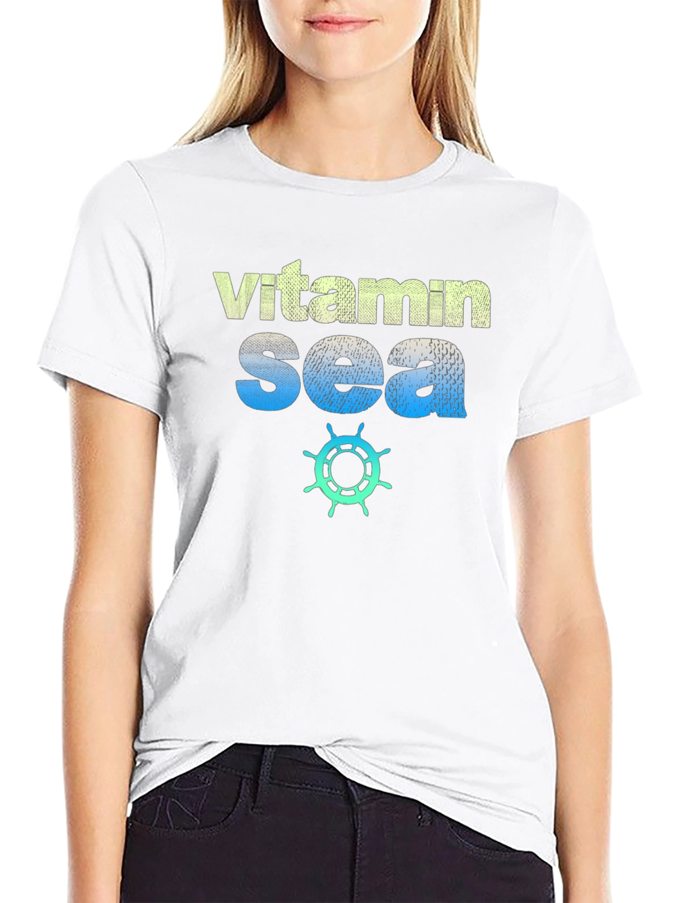 Vitamin Sea Black Graphic Tee