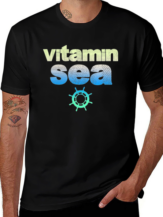 Vitamin Sea Black Graphic Tee
