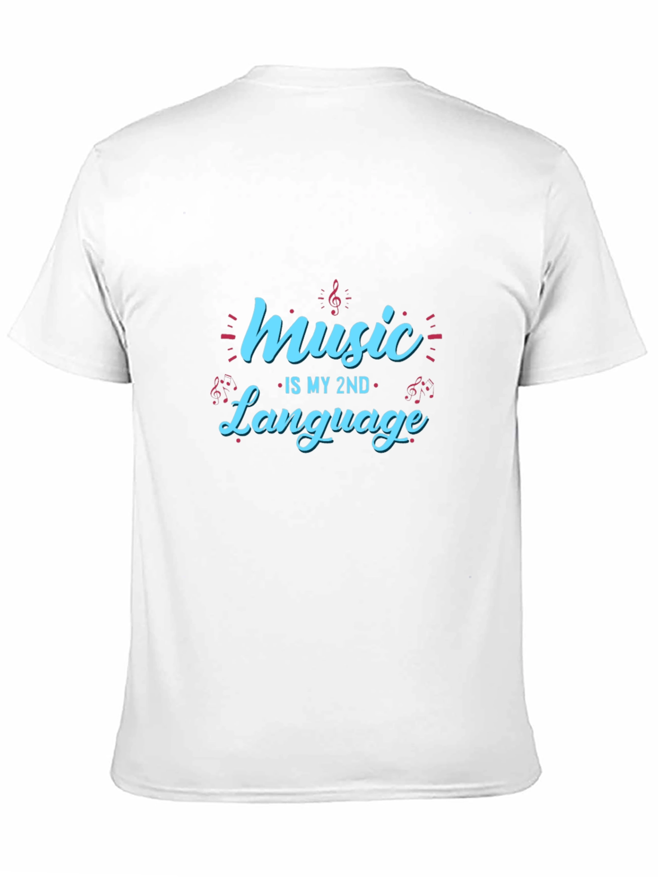 Music is My 2nd Language T-Shirt - Black