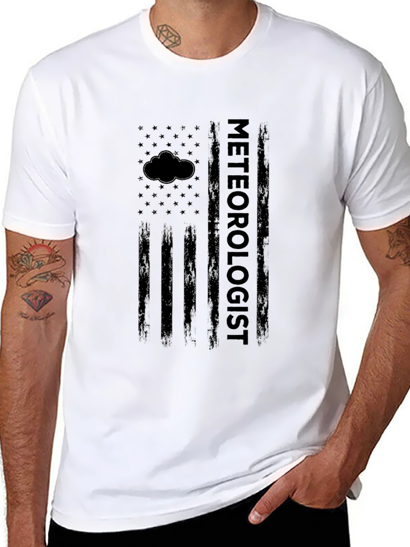 Meteorologist Flag Graphic T-Shirt