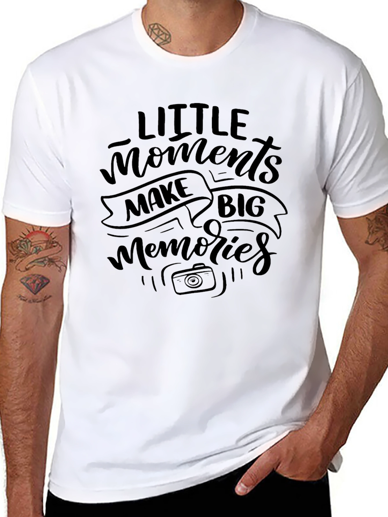 Little Moments Big Memories Graphic Tee - Black