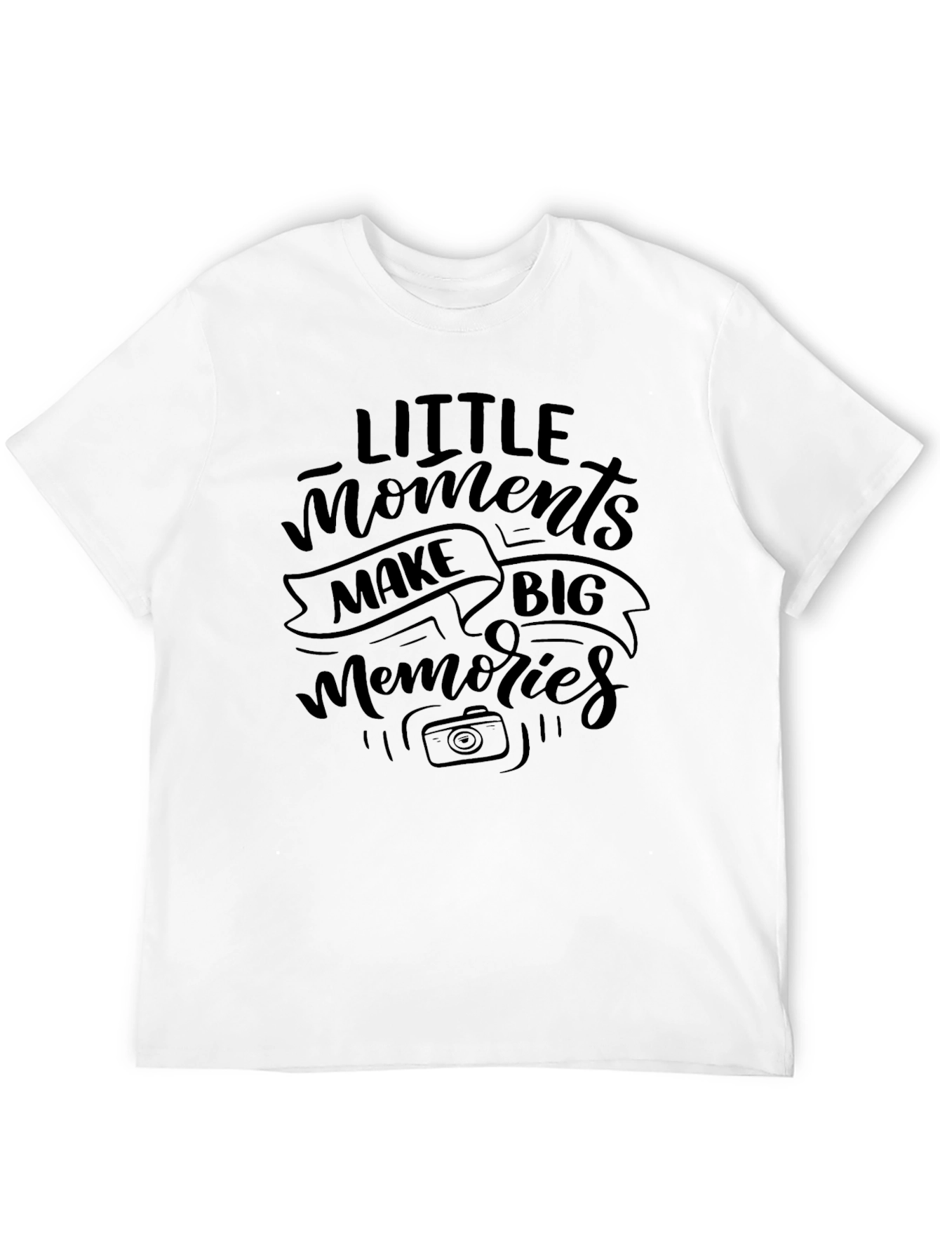 Little Moments Big Memories Graphic Tee - Black
