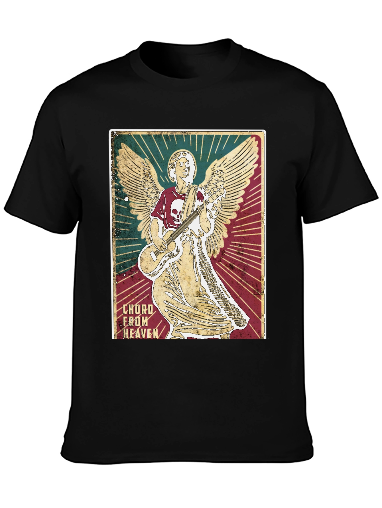 Chord From Heaven T-Shirt Angel Guitarist