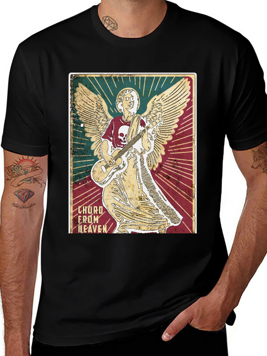 Chord From Heaven T-Shirt Angel Guitarist