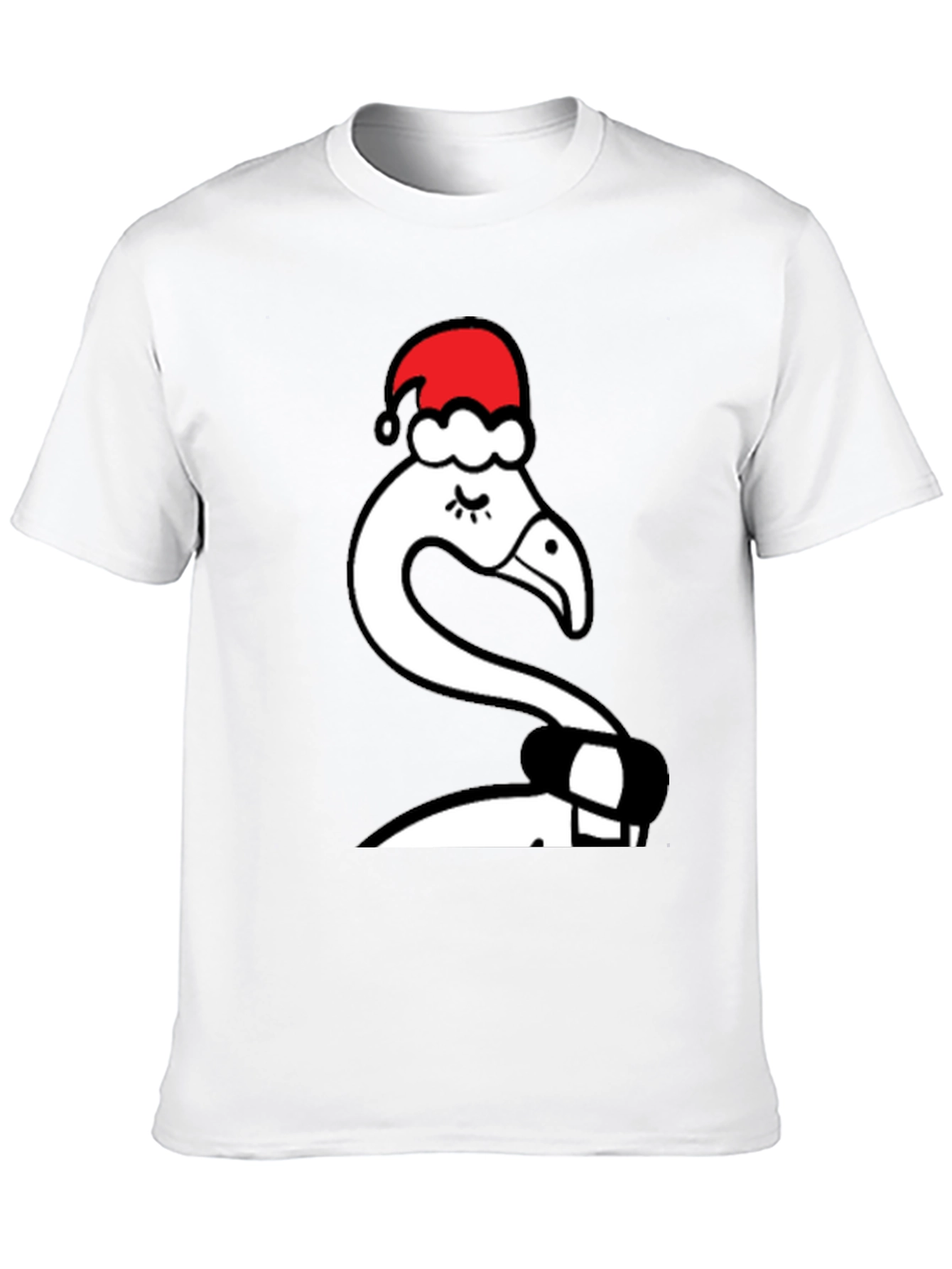 Festive Flamingo Tee - Holiday Style
