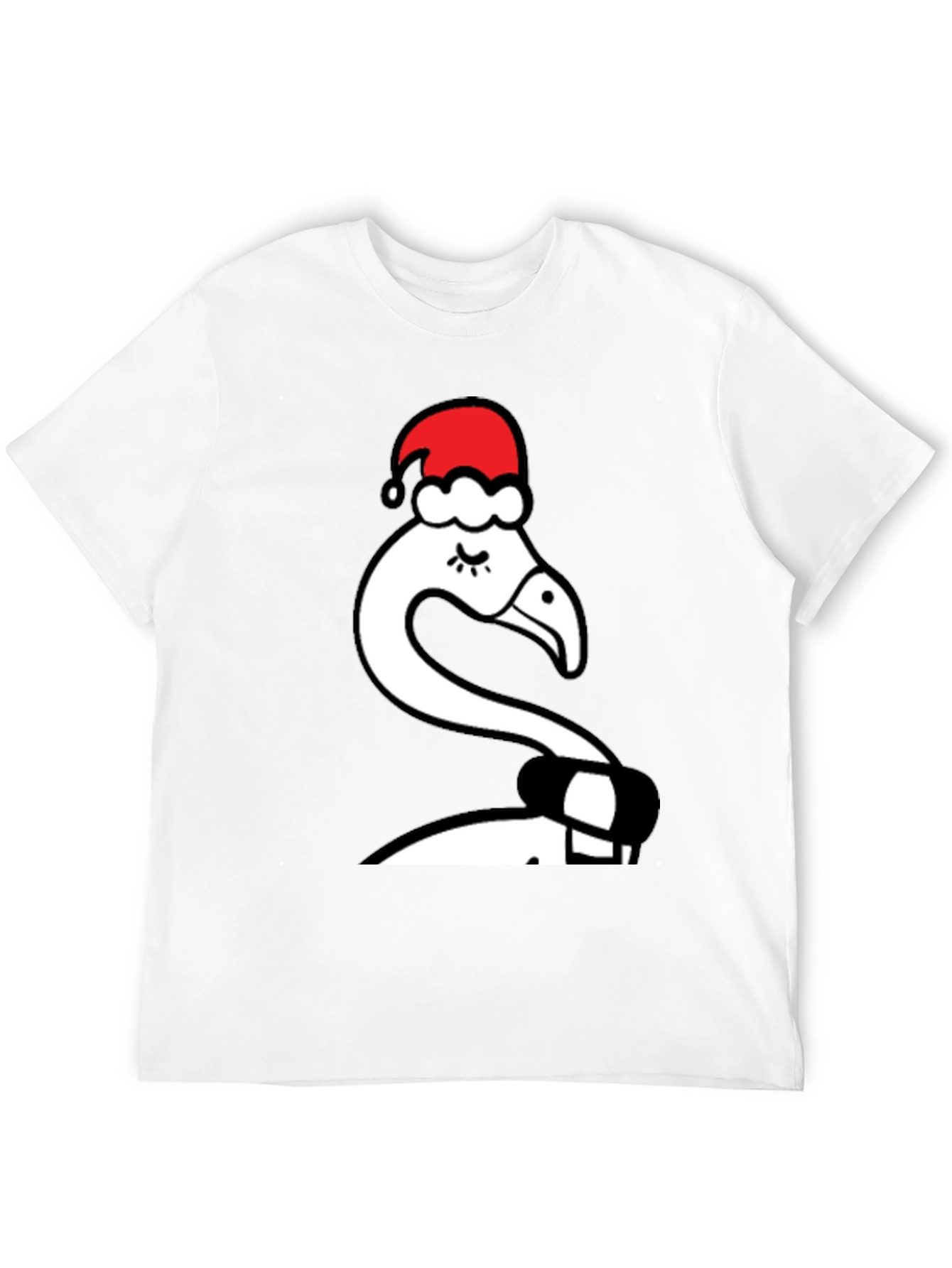 Festive Flamingo Tee - Holiday Style