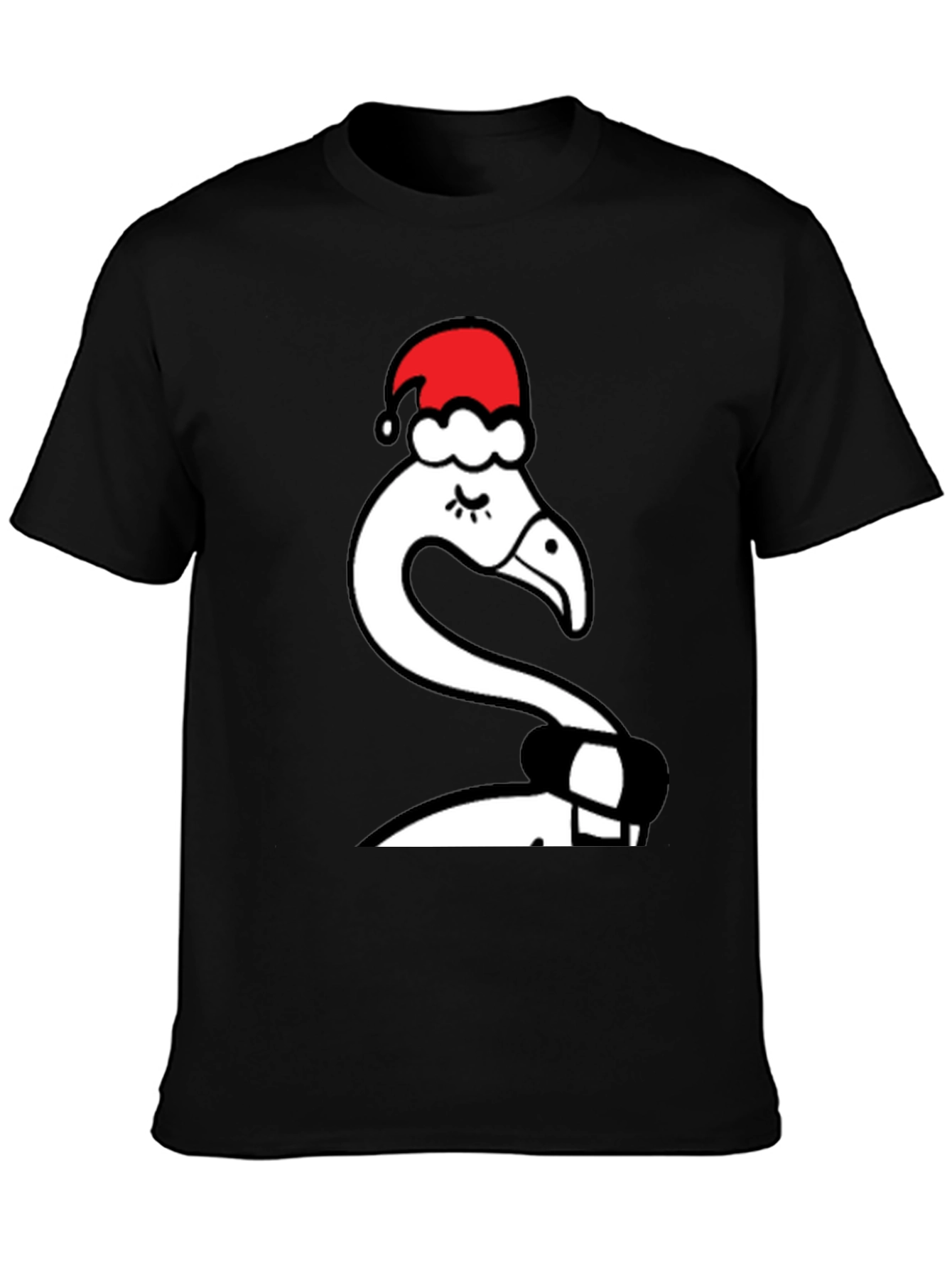 Festive Flamingo Tee - Holiday Style