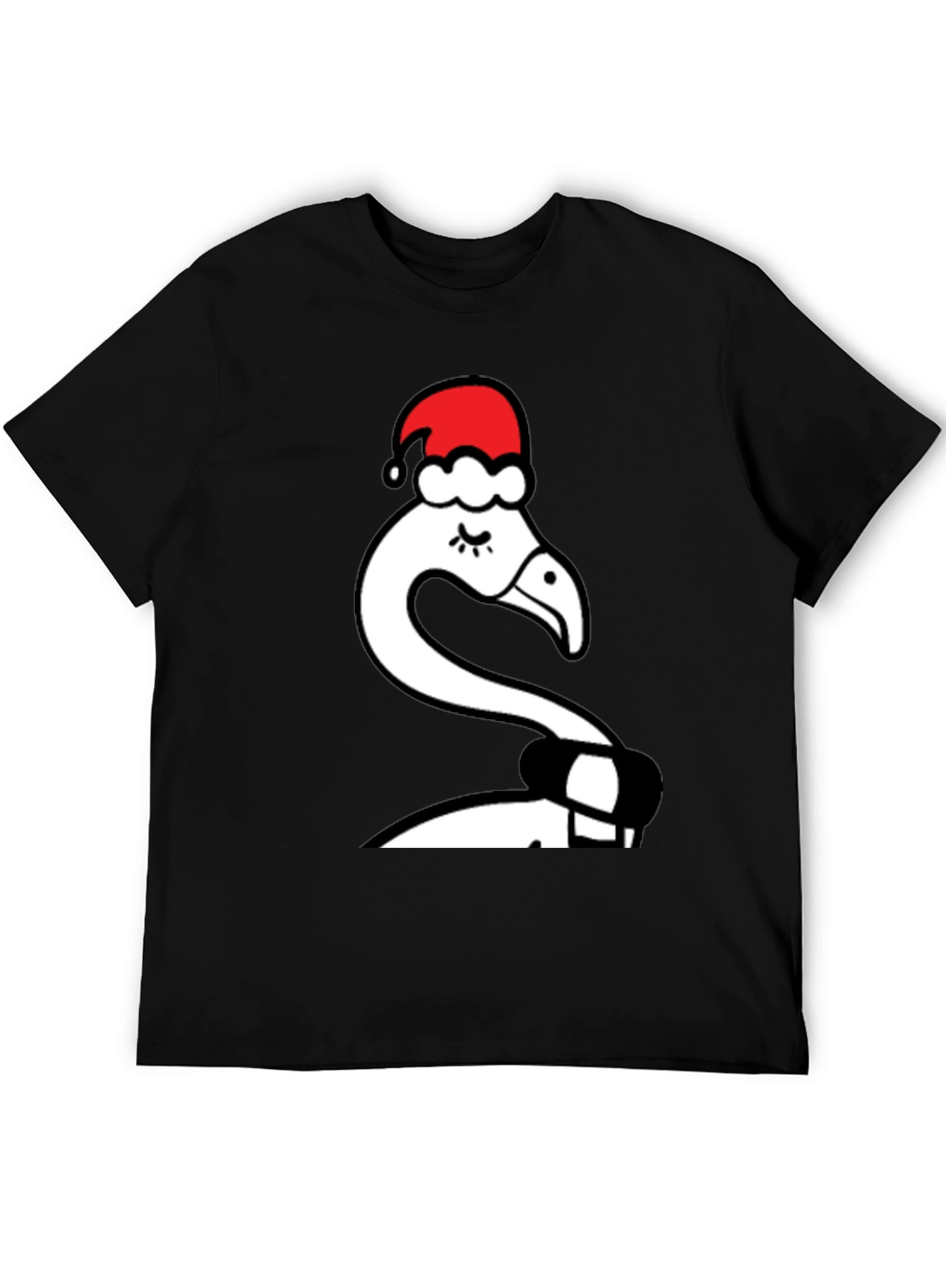 Festive Flamingo Tee - Holiday Style
