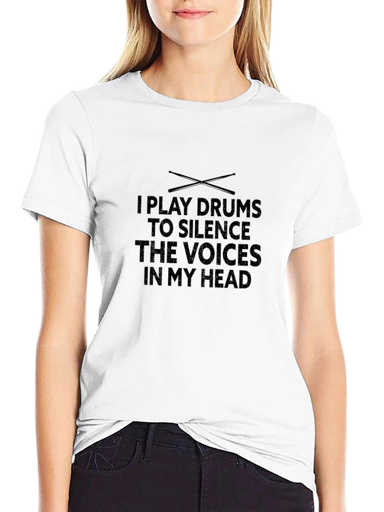 Drummer T-Shirt: Silence The Voices