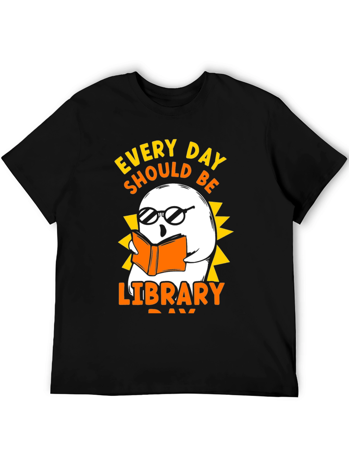 Every Day Library Day Ghost T-Shirt