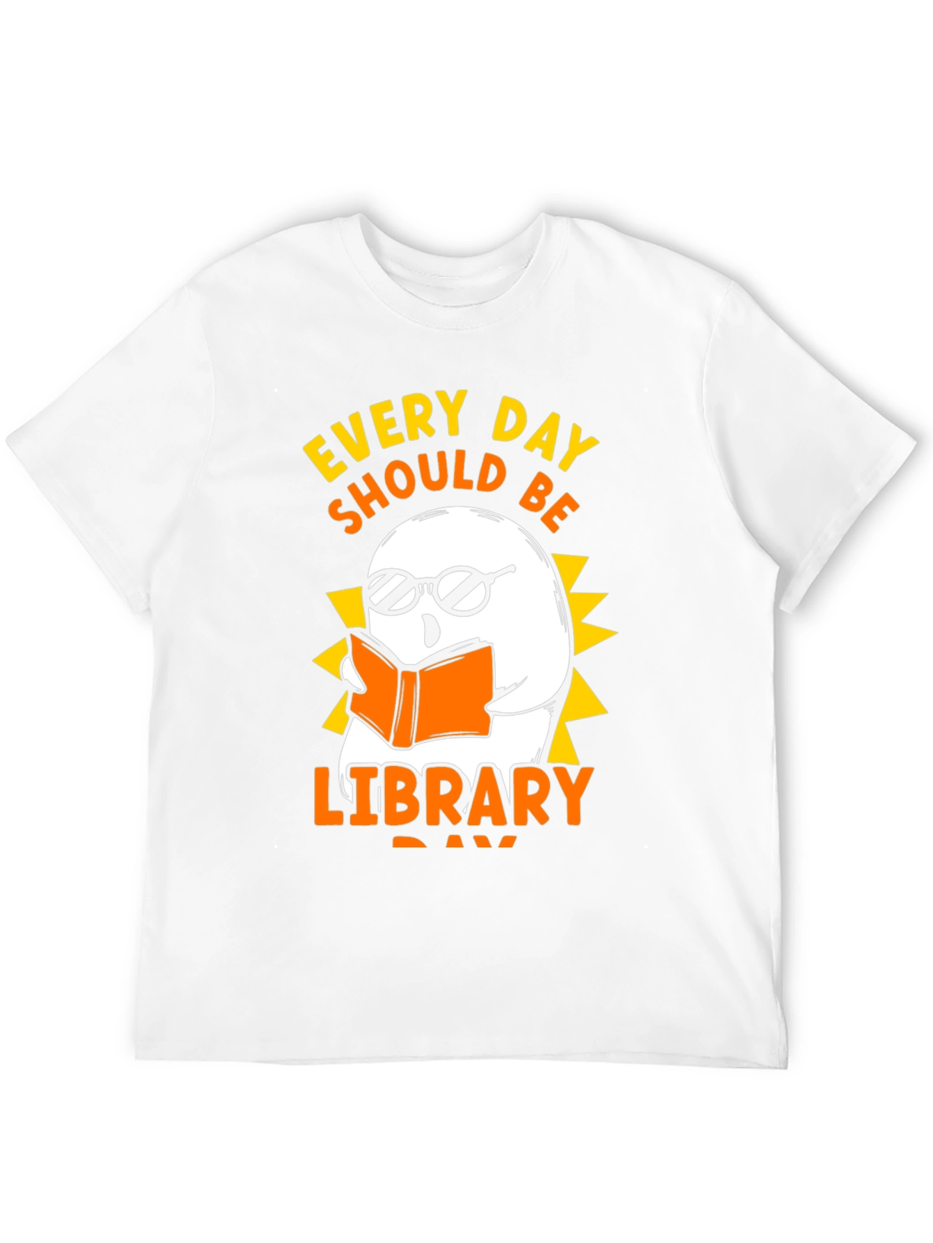 Every Day Library Day Ghost T-Shirt