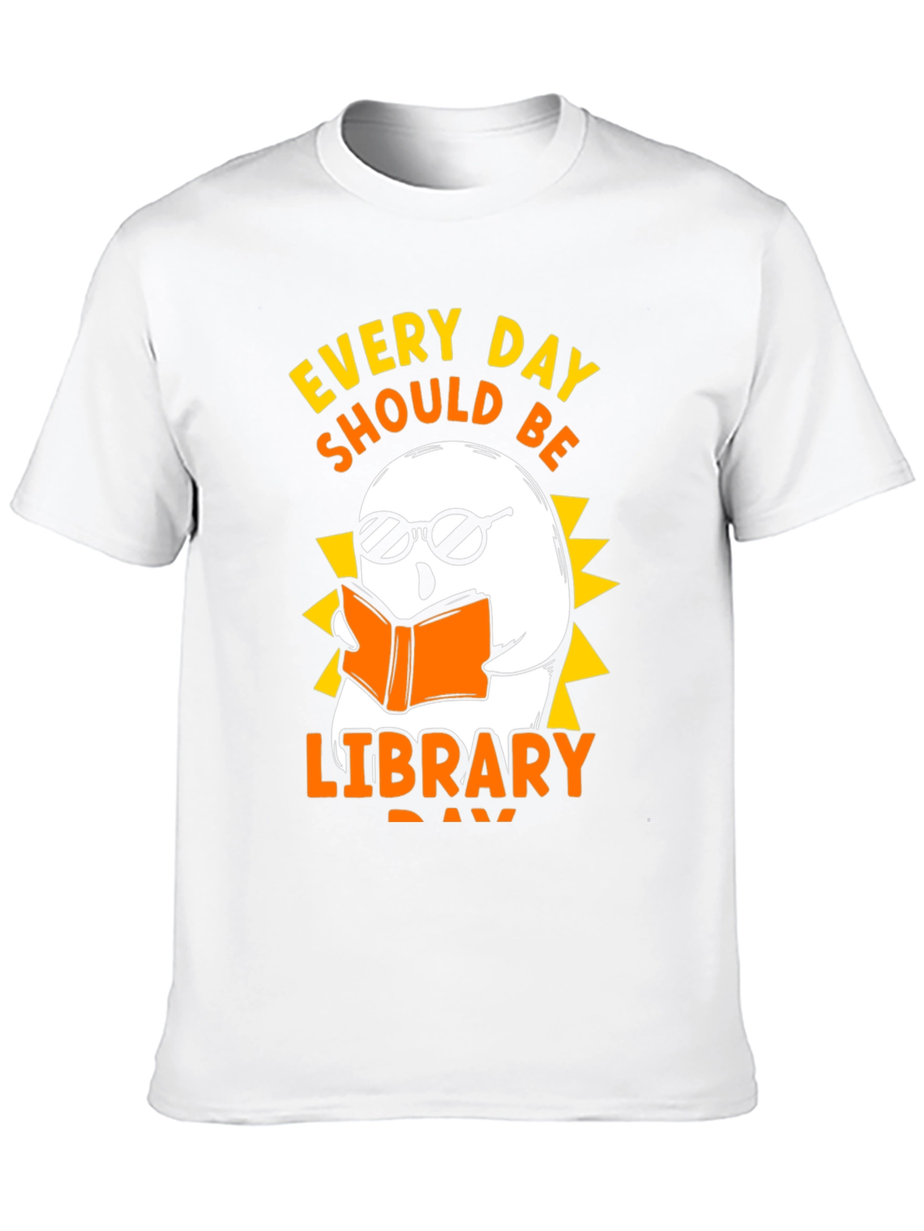 Every Day Library Day Ghost T-Shirt