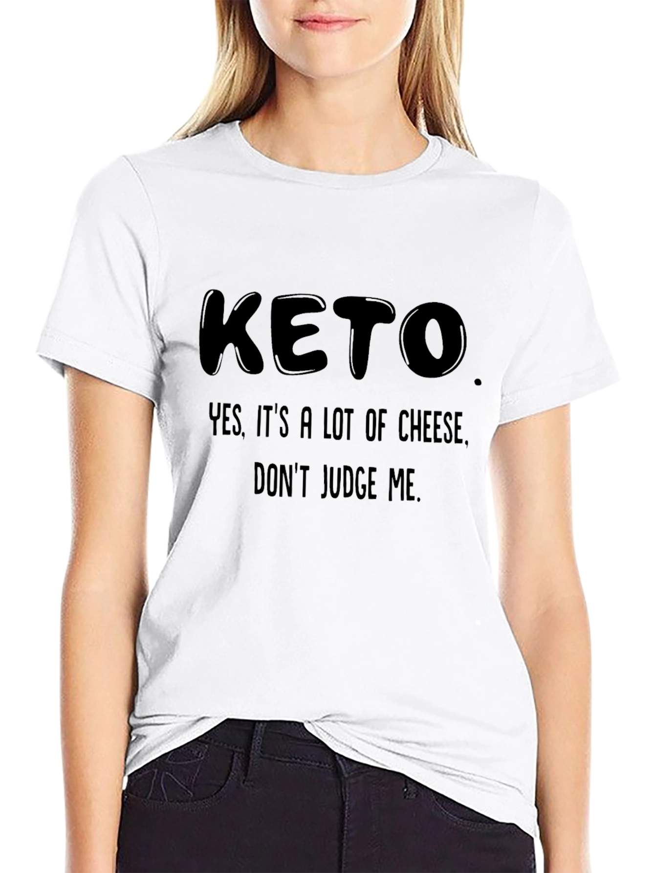 Keto Cheese Humor Graphic Tee