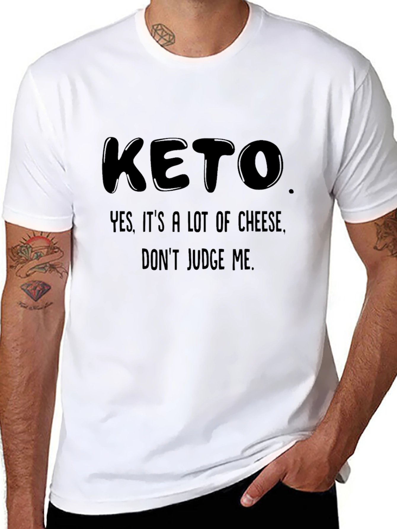 Keto Cheese Humor Graphic Tee