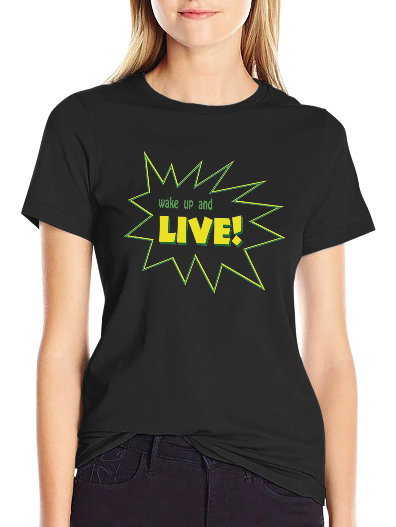 Wake Up and Live Graphic T-Shirt