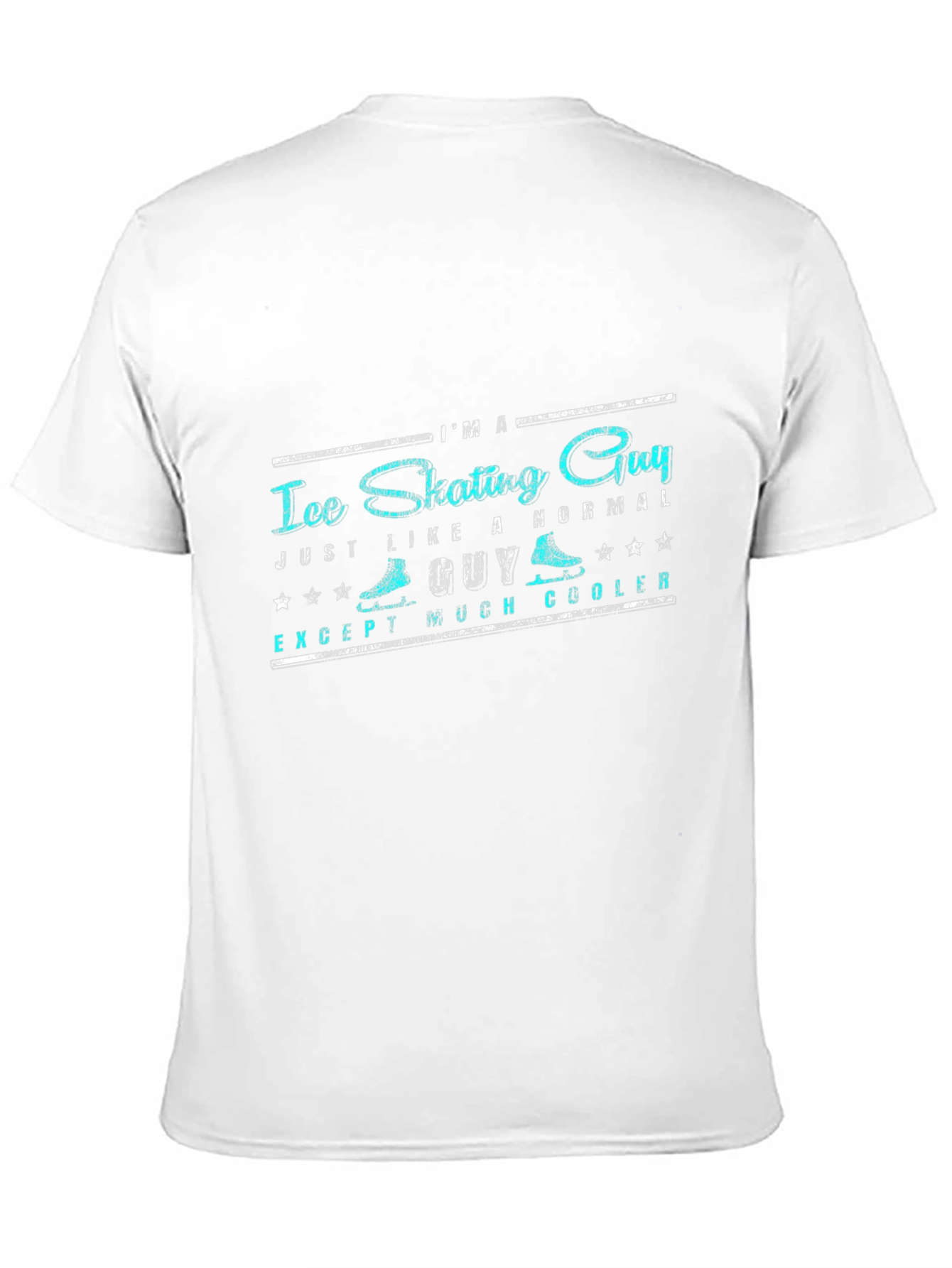 Ice Skating Guy Graphic Tee - Black T-Shirt