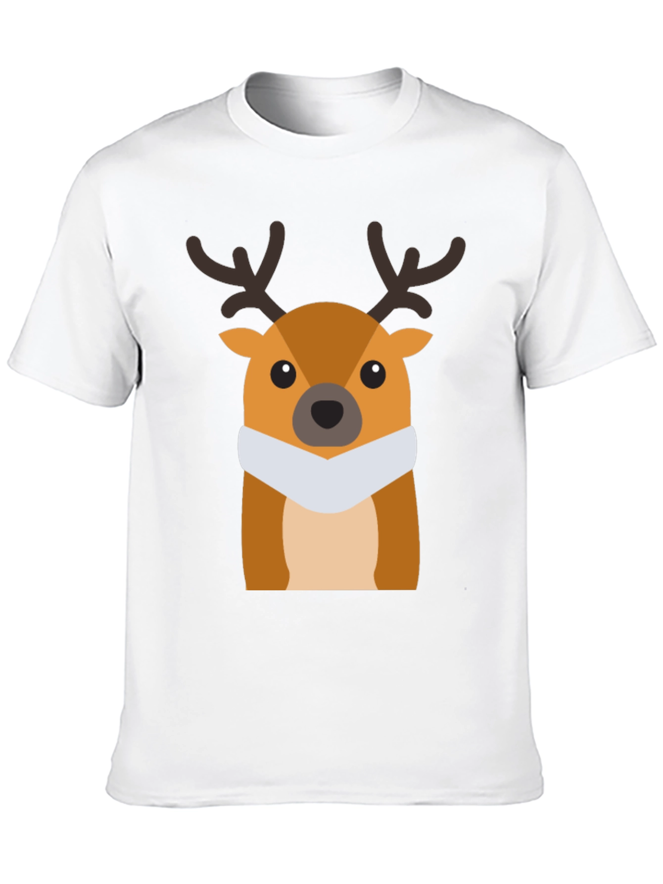 Festive Deer Graphic Tee - Holiday Style