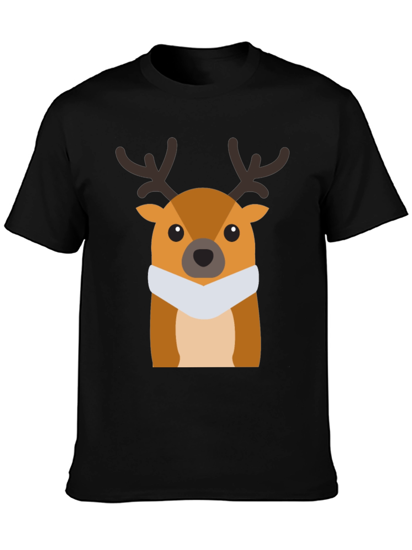 Festive Deer Graphic Tee - Holiday Style
