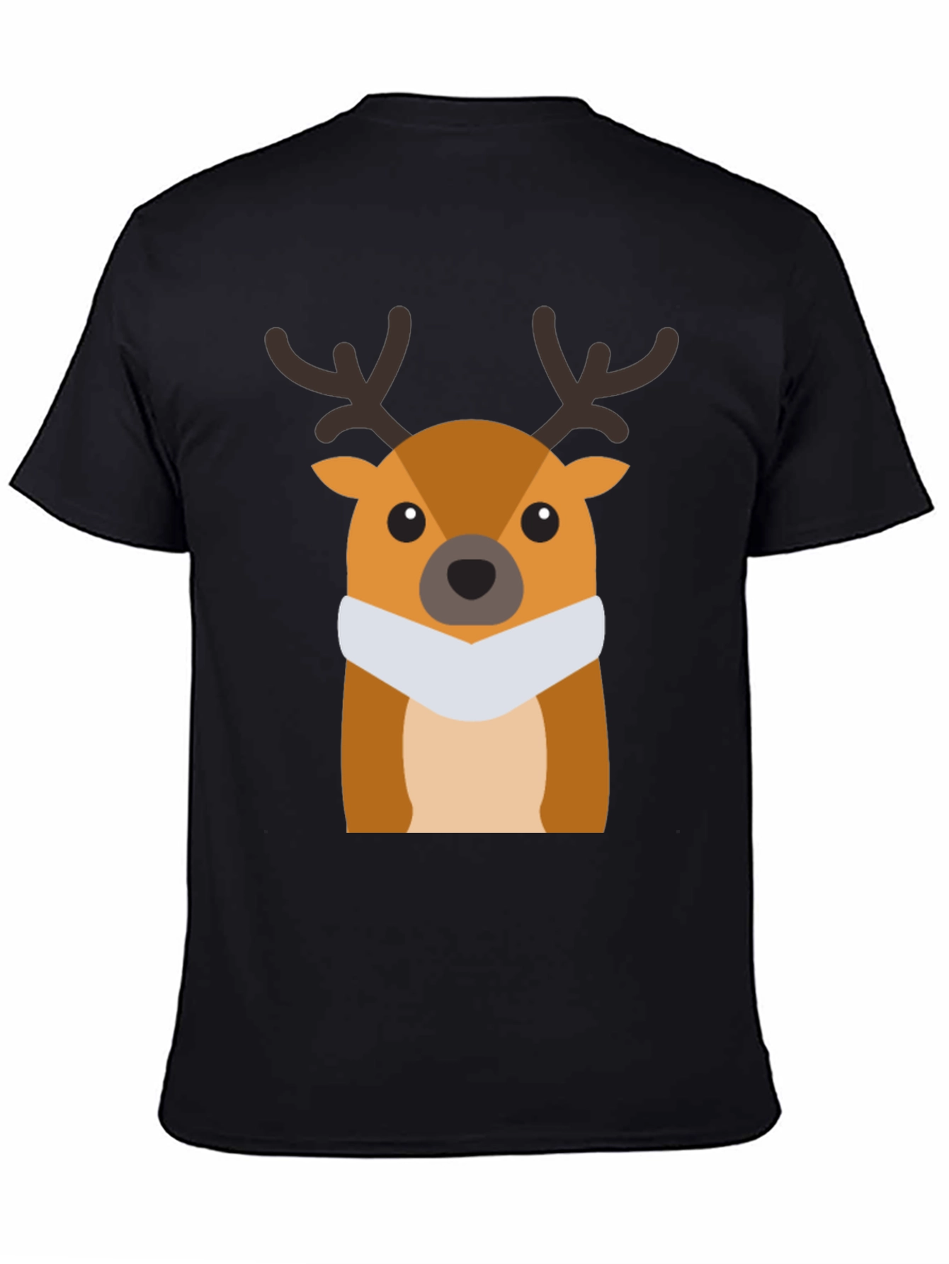 Festive Deer Graphic Tee - Holiday Style
