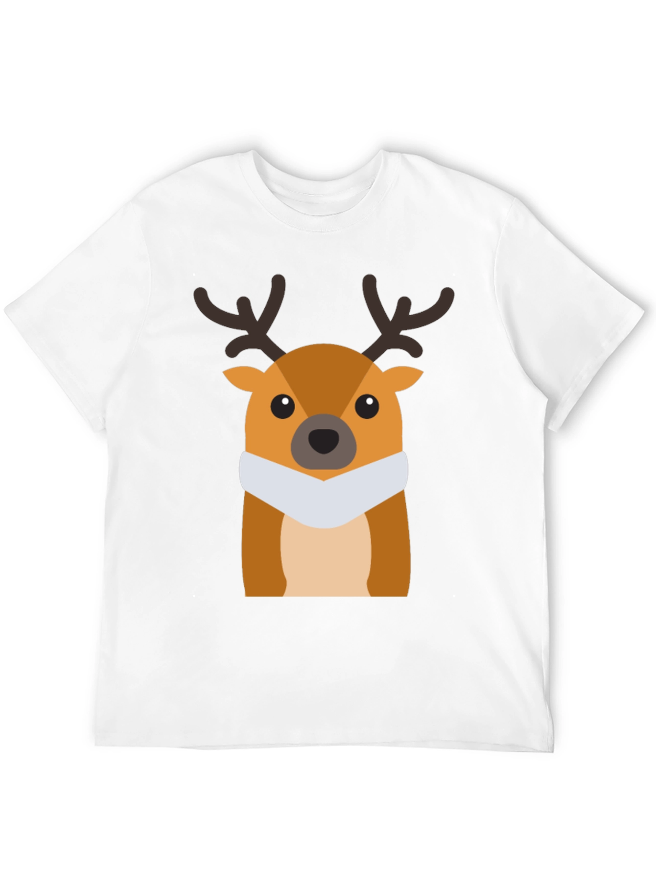 Festive Deer Graphic Tee - Holiday Style