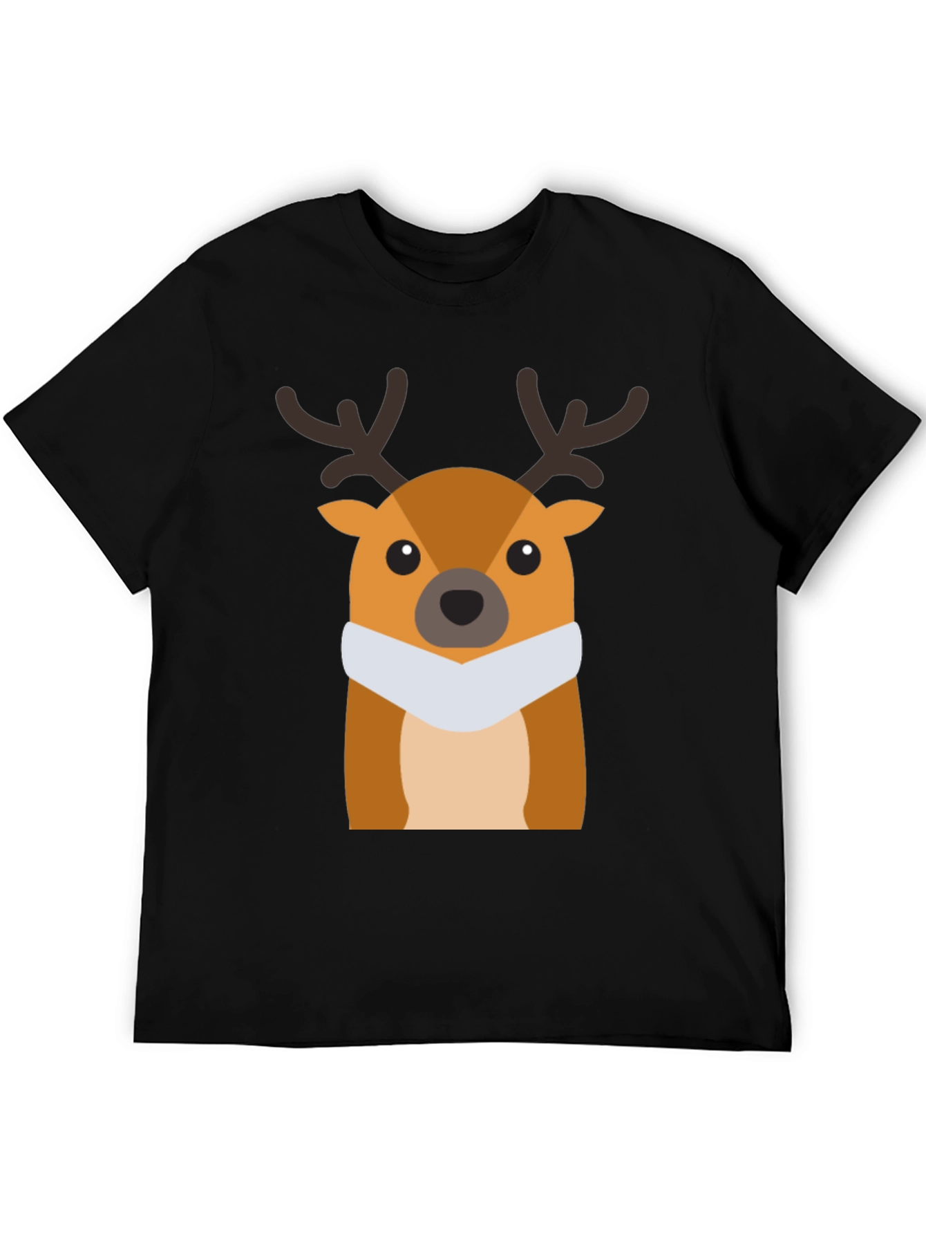 Festive Deer Graphic Tee - Holiday Style