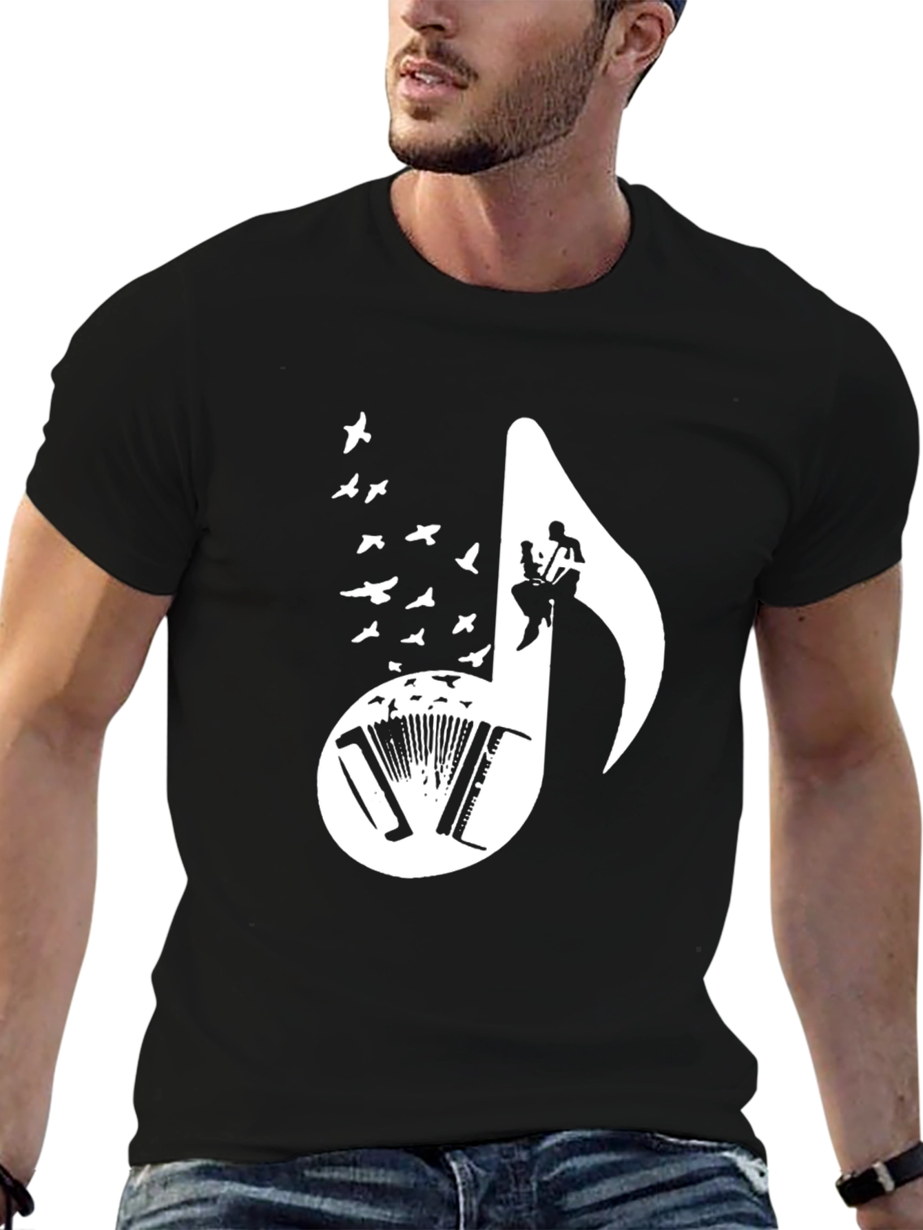 Musical Note Graphic T-Shirt