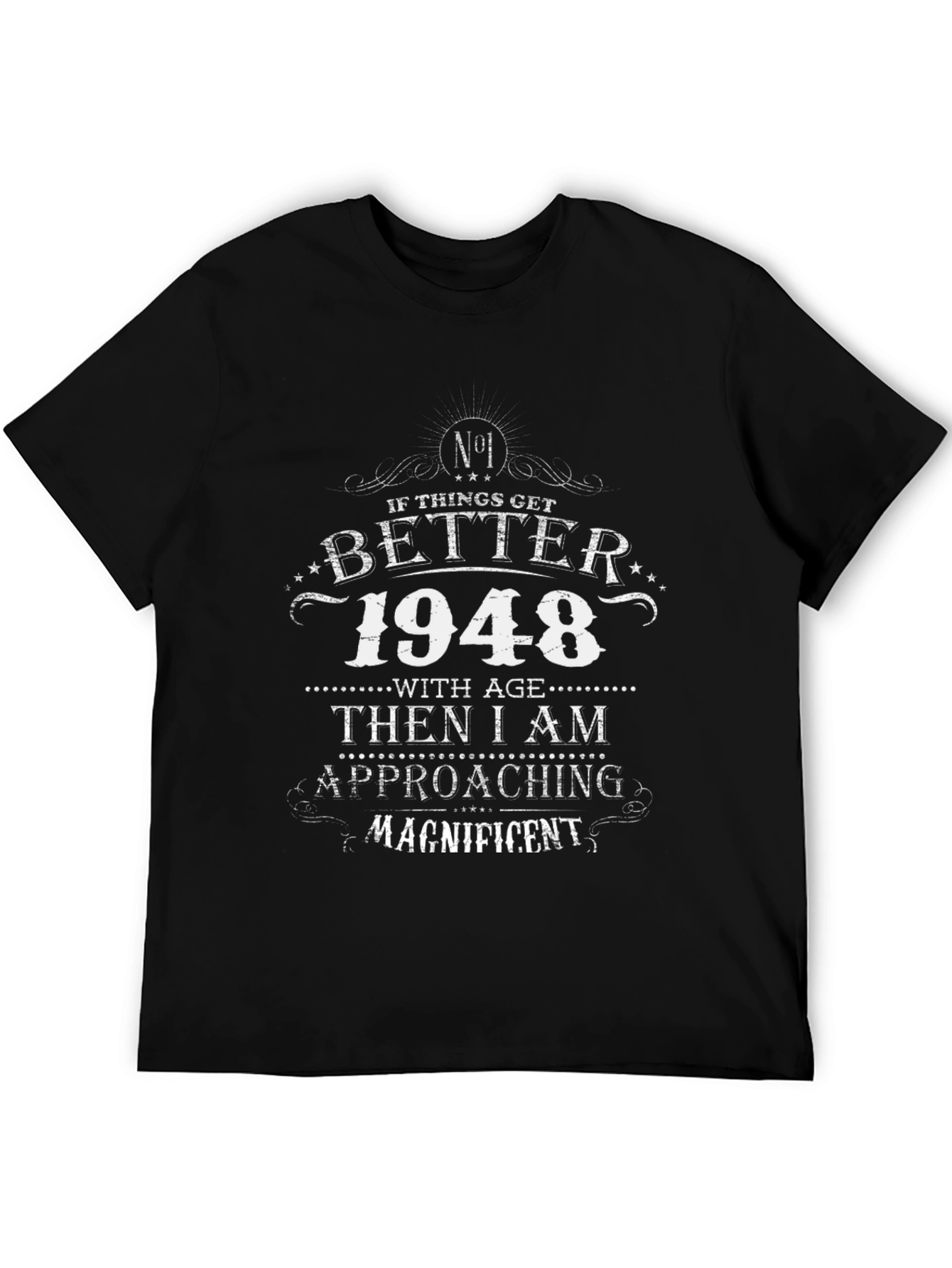 Better with Age 1948 Black Graphic T-Shirt