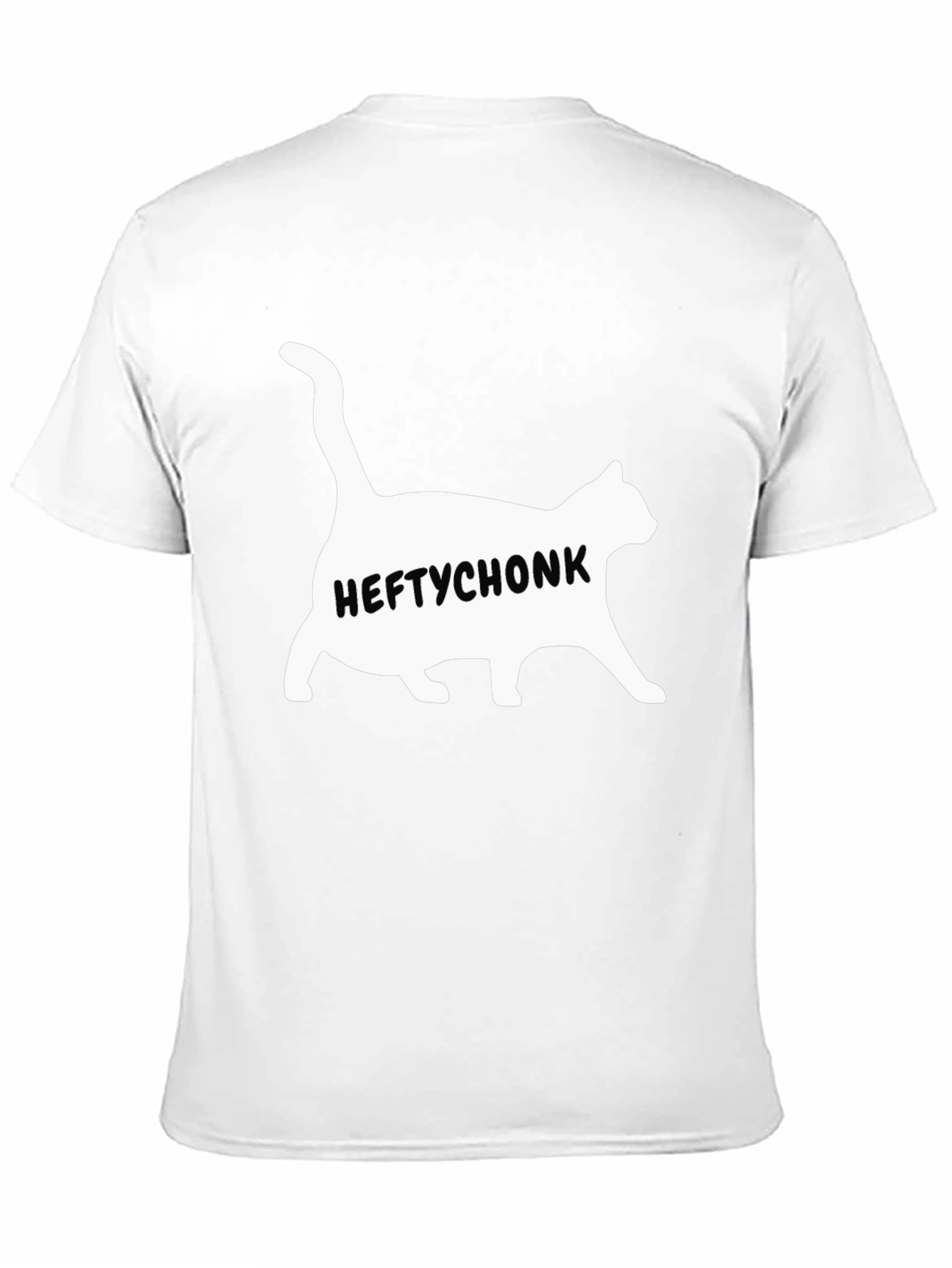 Heftychonk Cat Graphic Tee - Mens Black T-Shirt