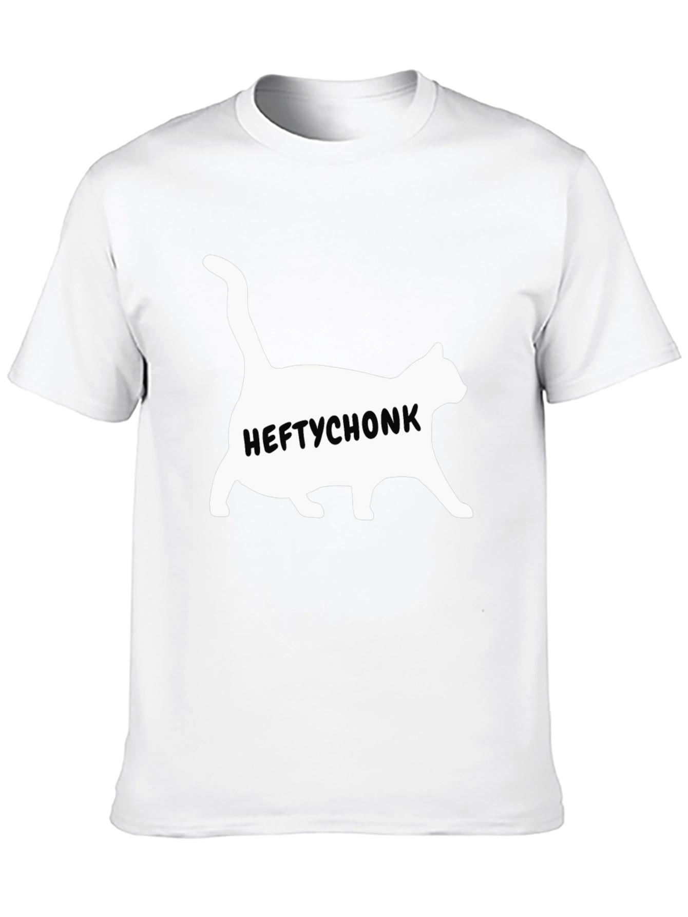 Heftychonk Cat Graphic Tee - Mens Black T-Shirt