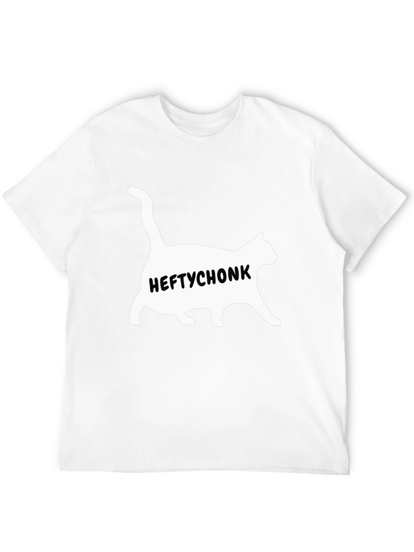 Heftychonk Cat Graphic Tee - Mens Black T-Shirt