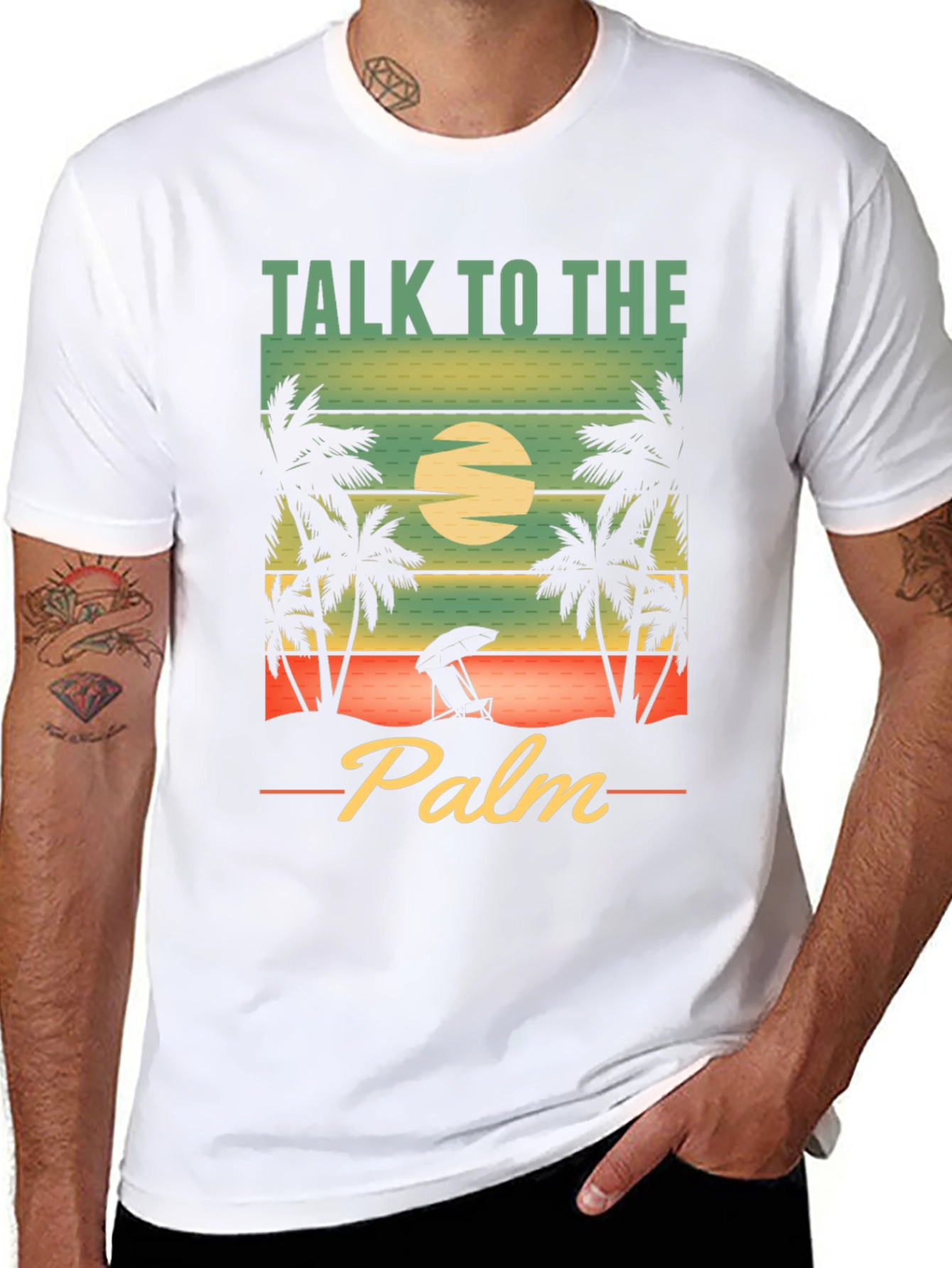 Talk to the Palm T-Shirt - Beach Vibes