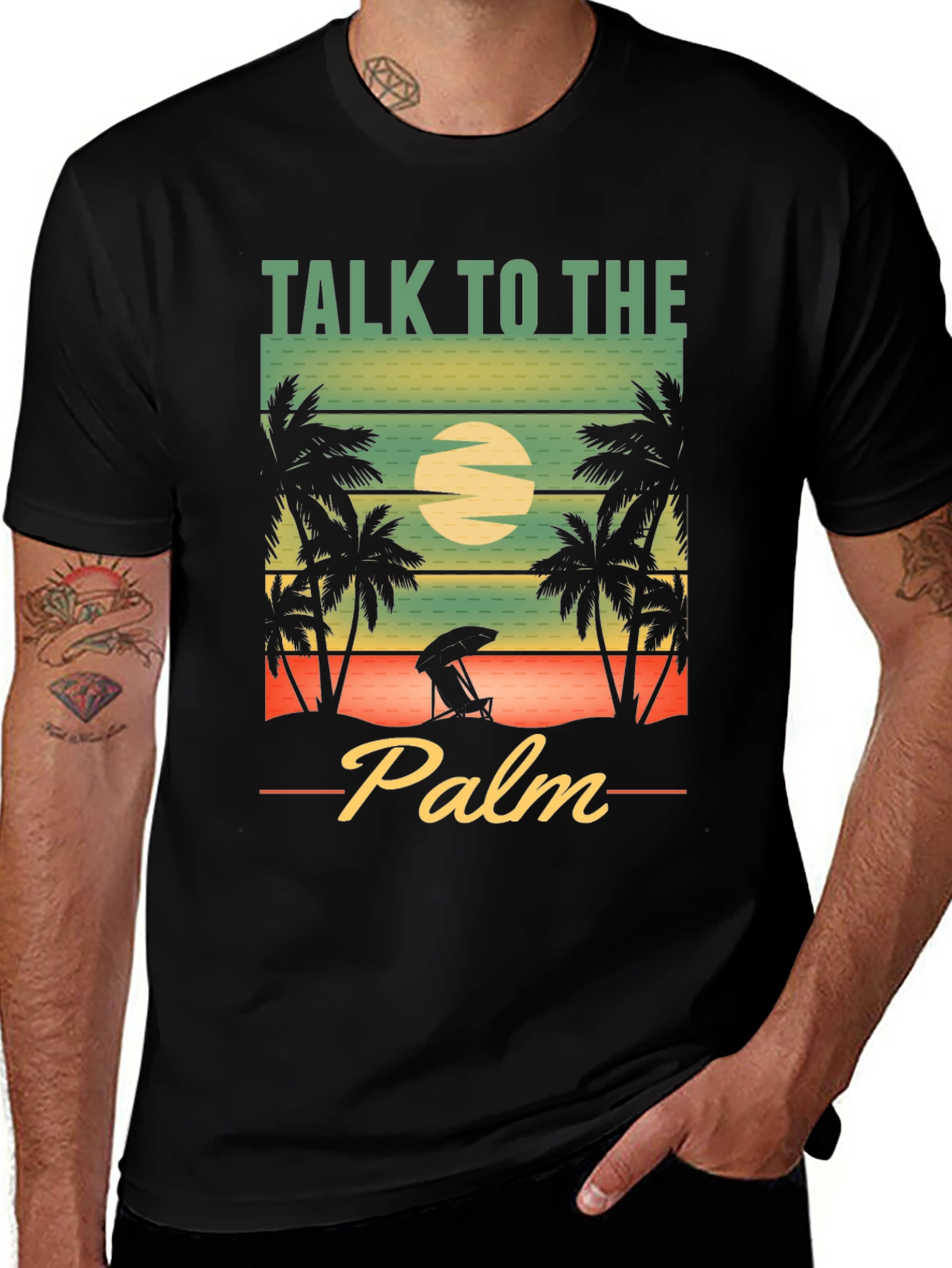 Talk to the Palm T-Shirt - Beach Vibes