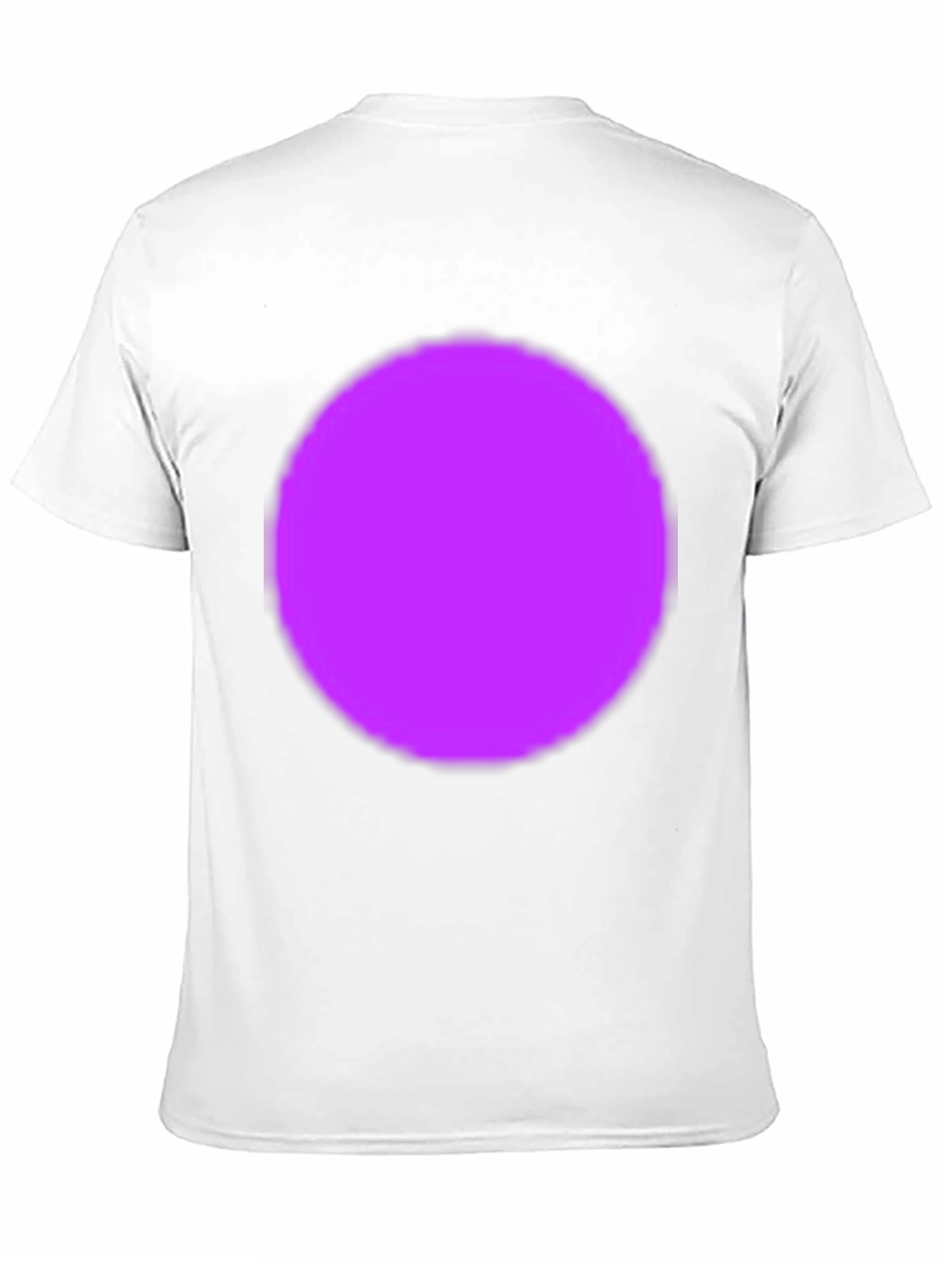 Bold Black T-Shirt with Vibrant Purple Circle