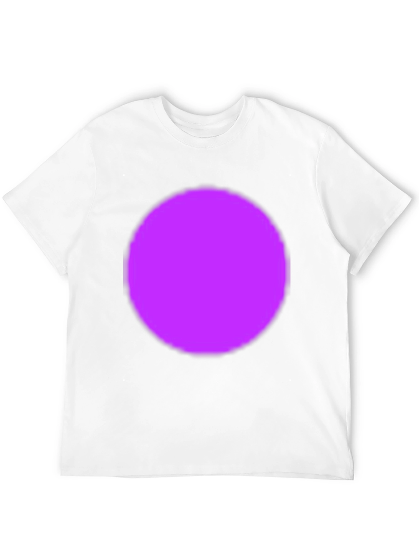 Bold Black T-Shirt with Vibrant Purple Circle