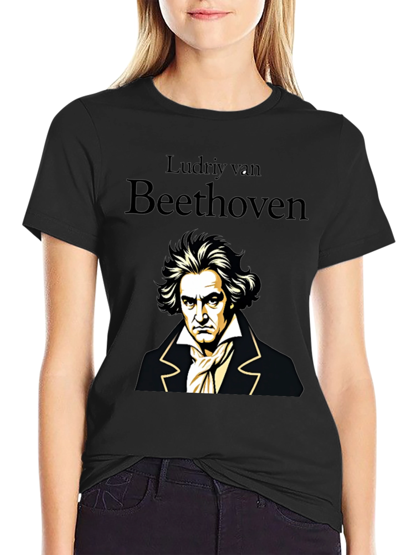Ludwig van Beethoven Portrait Graphic T-Shirt
