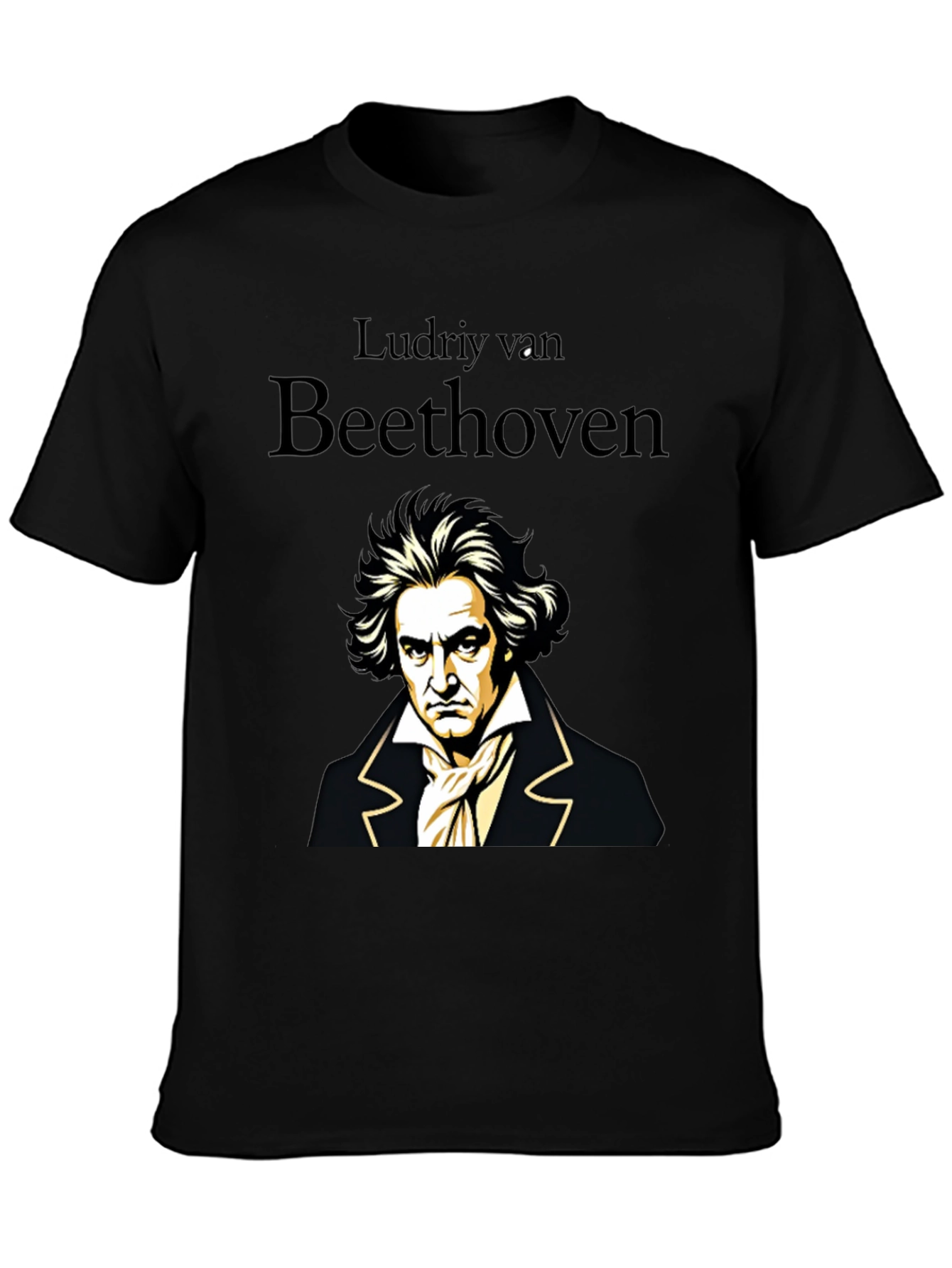 Ludwig van Beethoven Portrait Graphic T-Shirt