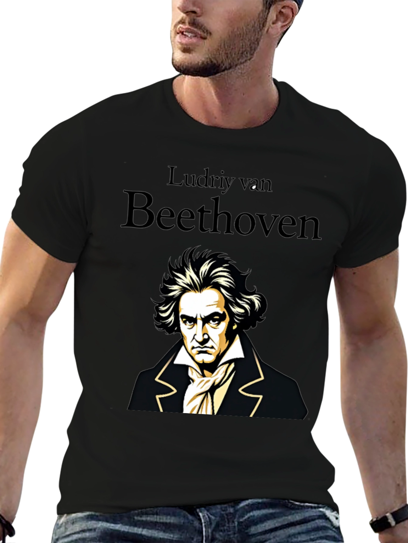 Ludwig van Beethoven Portrait Graphic T-Shirt