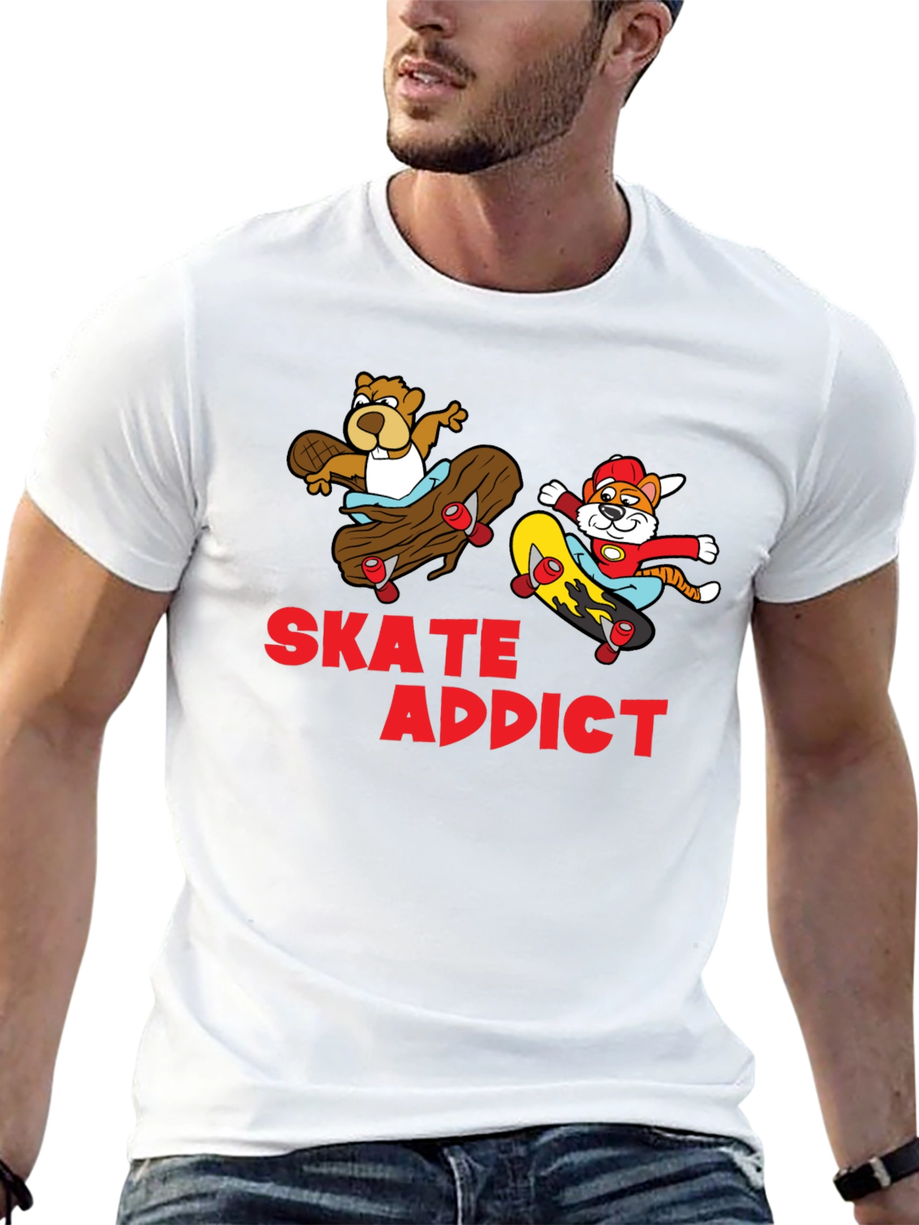 Skate Addict Graphic T-Shirt