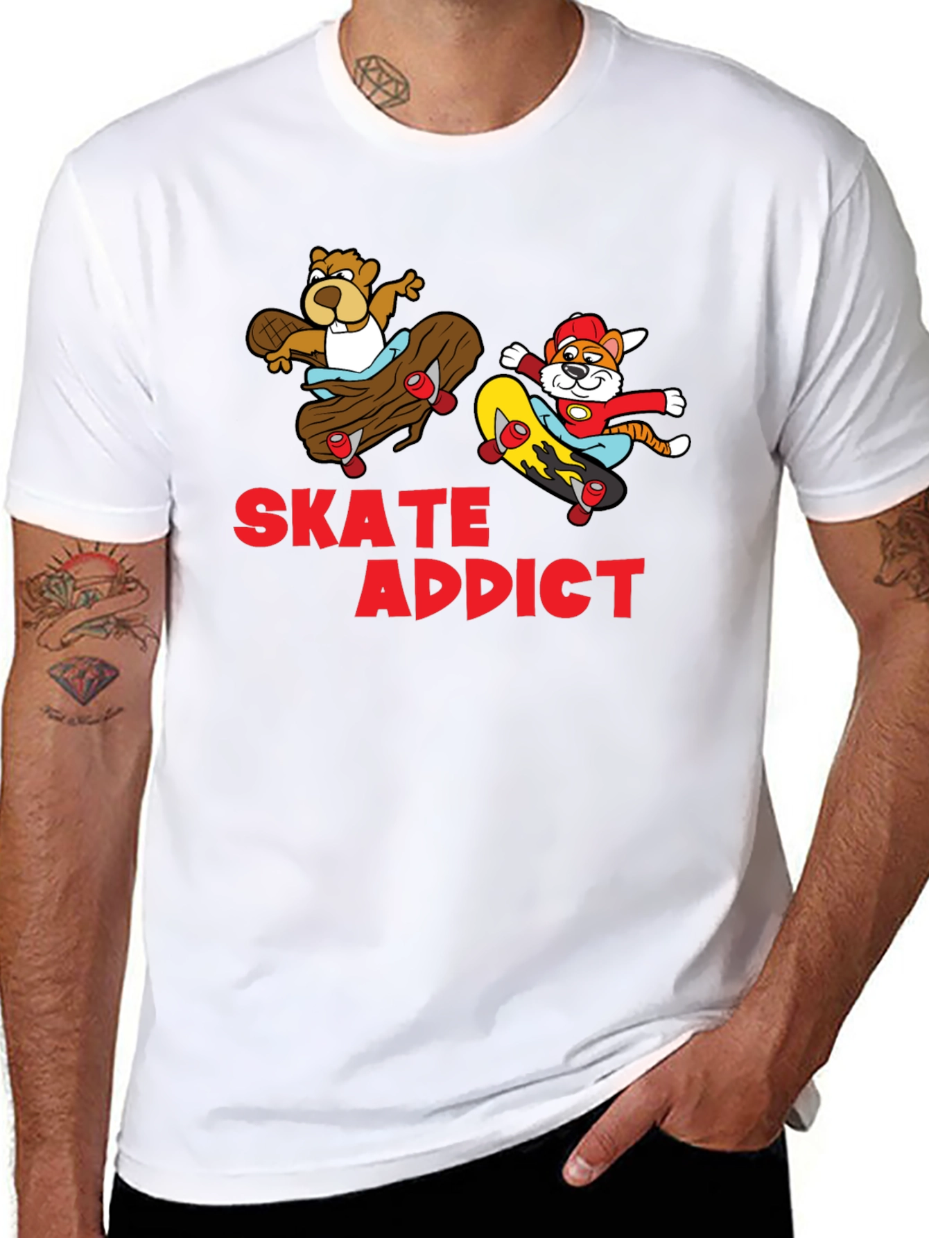 Skate Addict Graphic T-Shirt