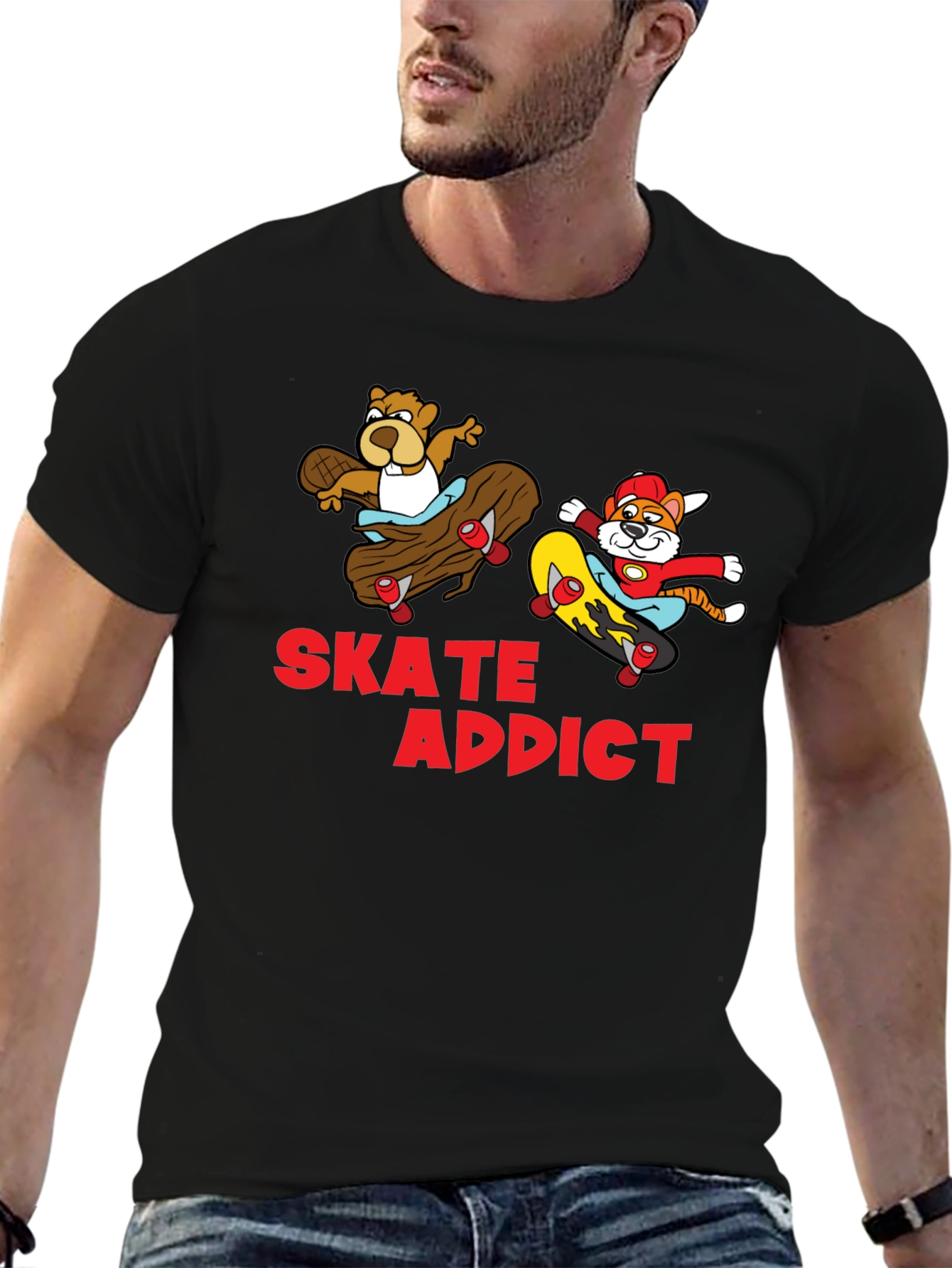 Skate Addict Graphic T-Shirt