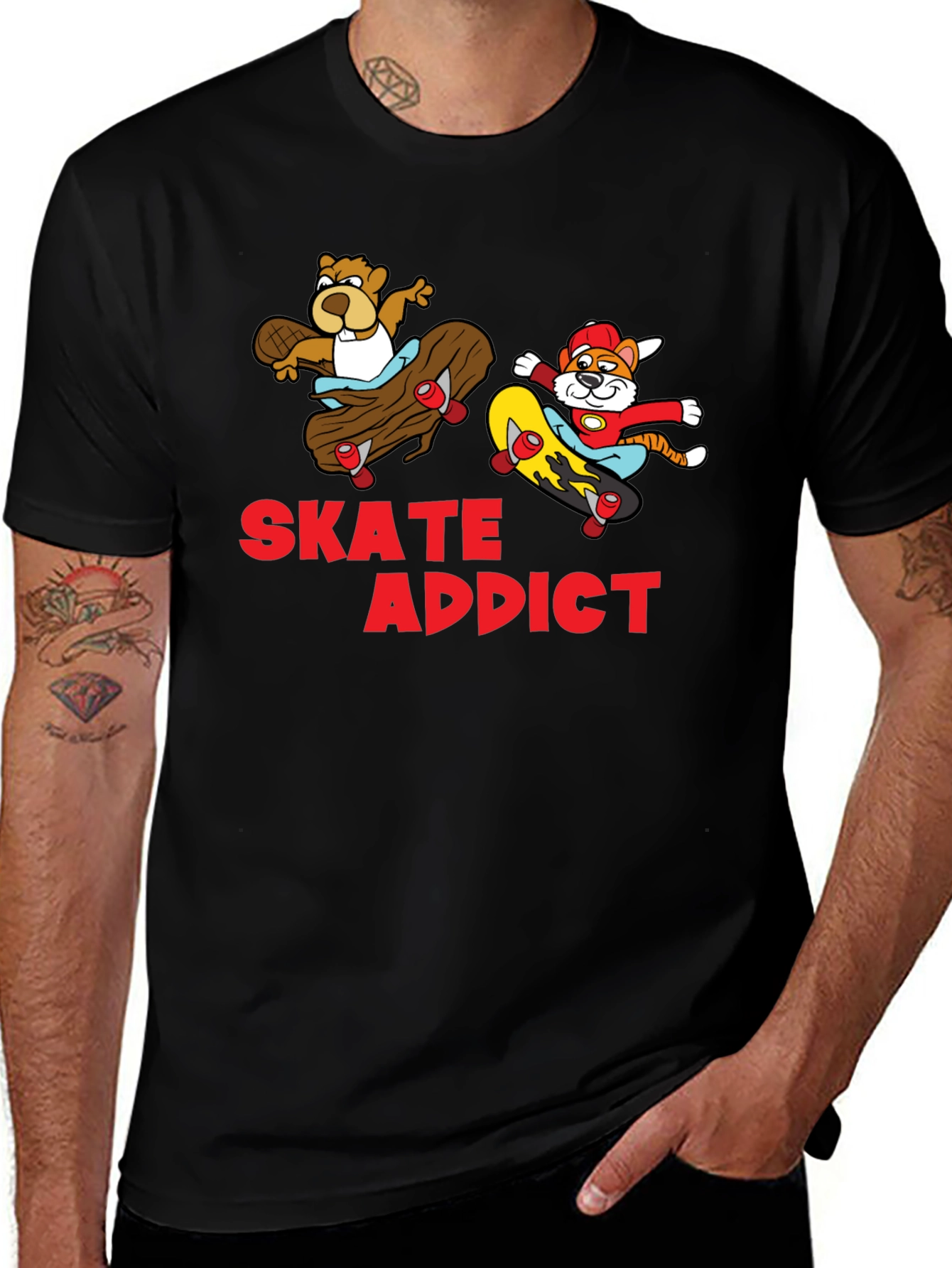 Skate Addict Graphic T-Shirt