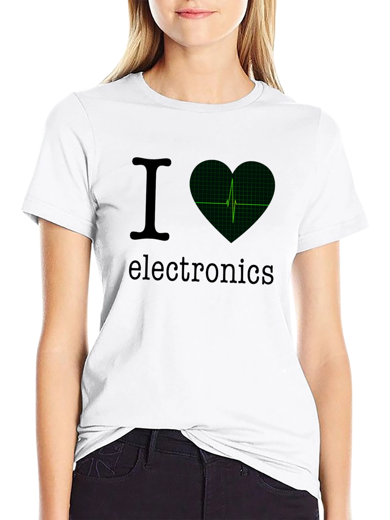 I Heart Electronics T-Shirt - Black