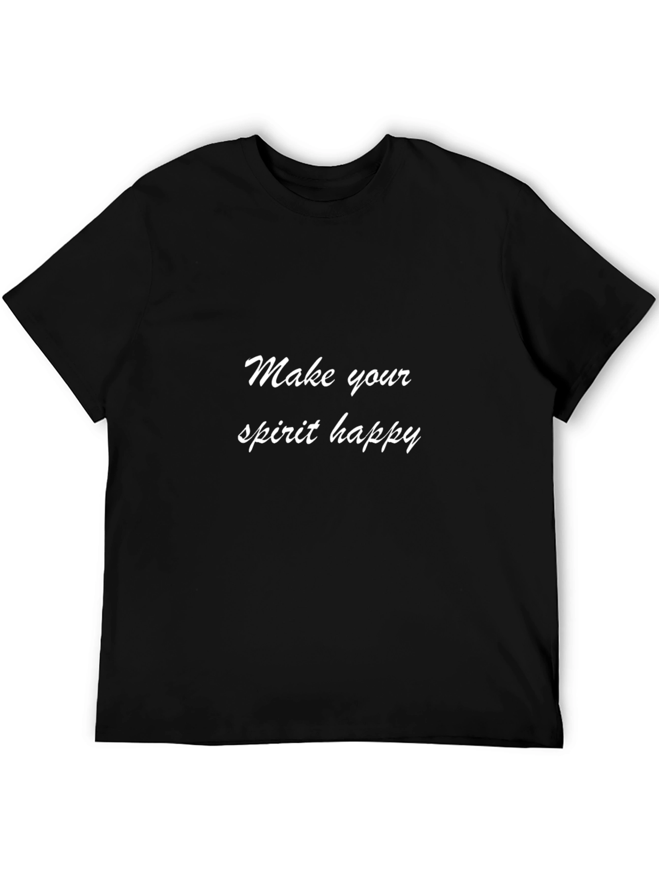 Make Your Spirit Happy Black T-Shirt